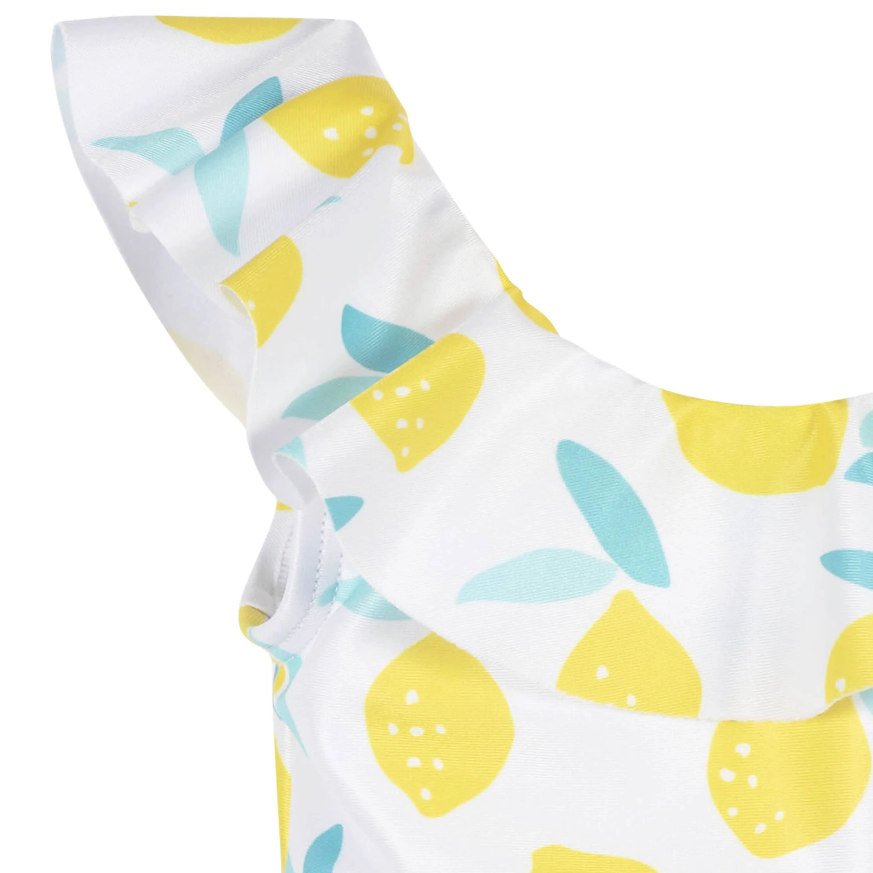 Baby & Toddler Girls UPF 50  Lemon Squeeze One-Piece Swimsuit With Ruffle Gerber Childrenswea