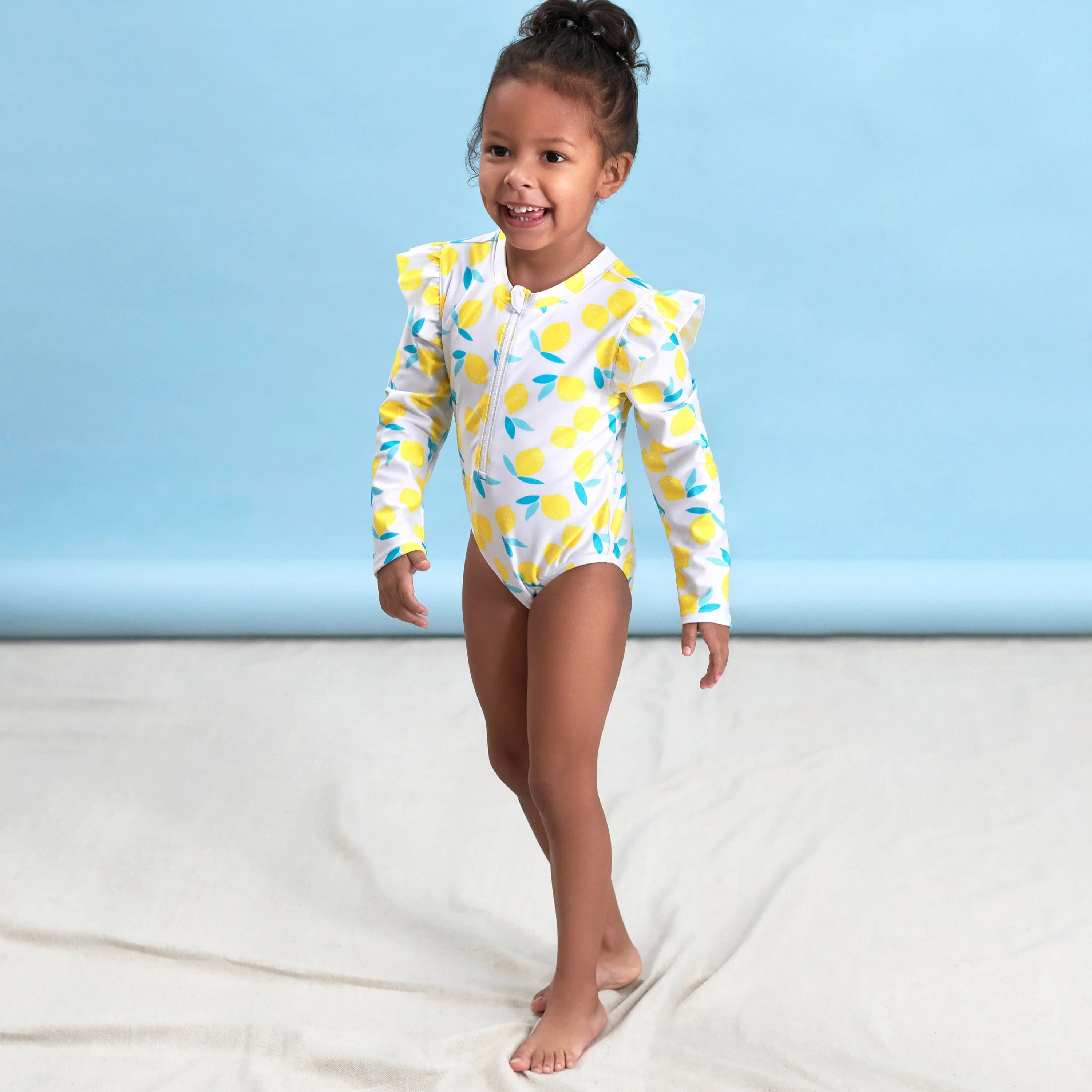 Baby & Toddler Girls UPF 50  Lemon Squeeze Rash Guard Gerber Childrenswea