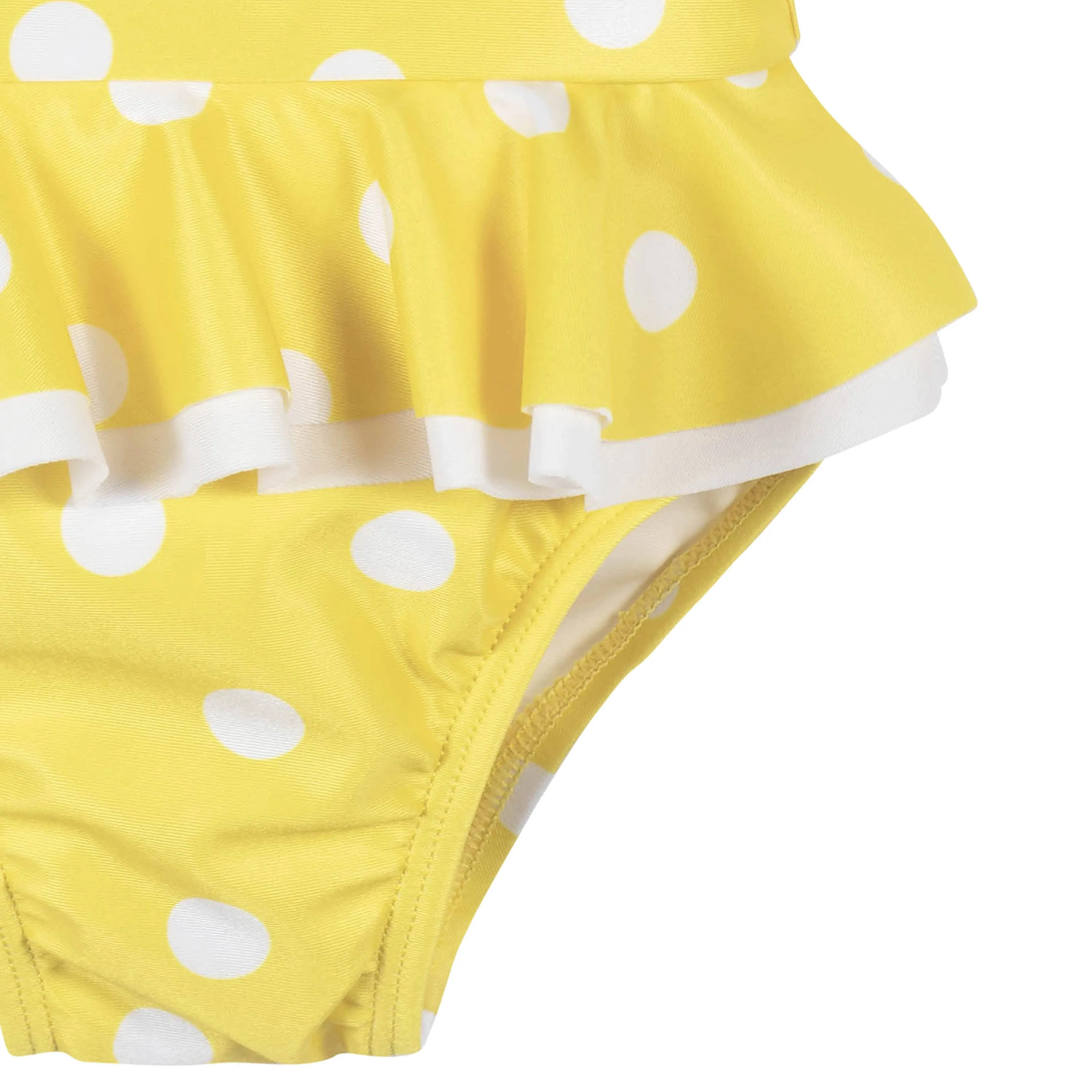 Baby & Toddler Girls UPF 50  Yellow Dots One-Piece Swimsuit Gerber Childrenswea