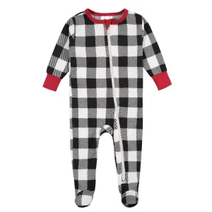 Baby & Toddler Neutral Buffalo Plaid Hacci Snug Fit Footed Pajamas Gerber Childrenswea