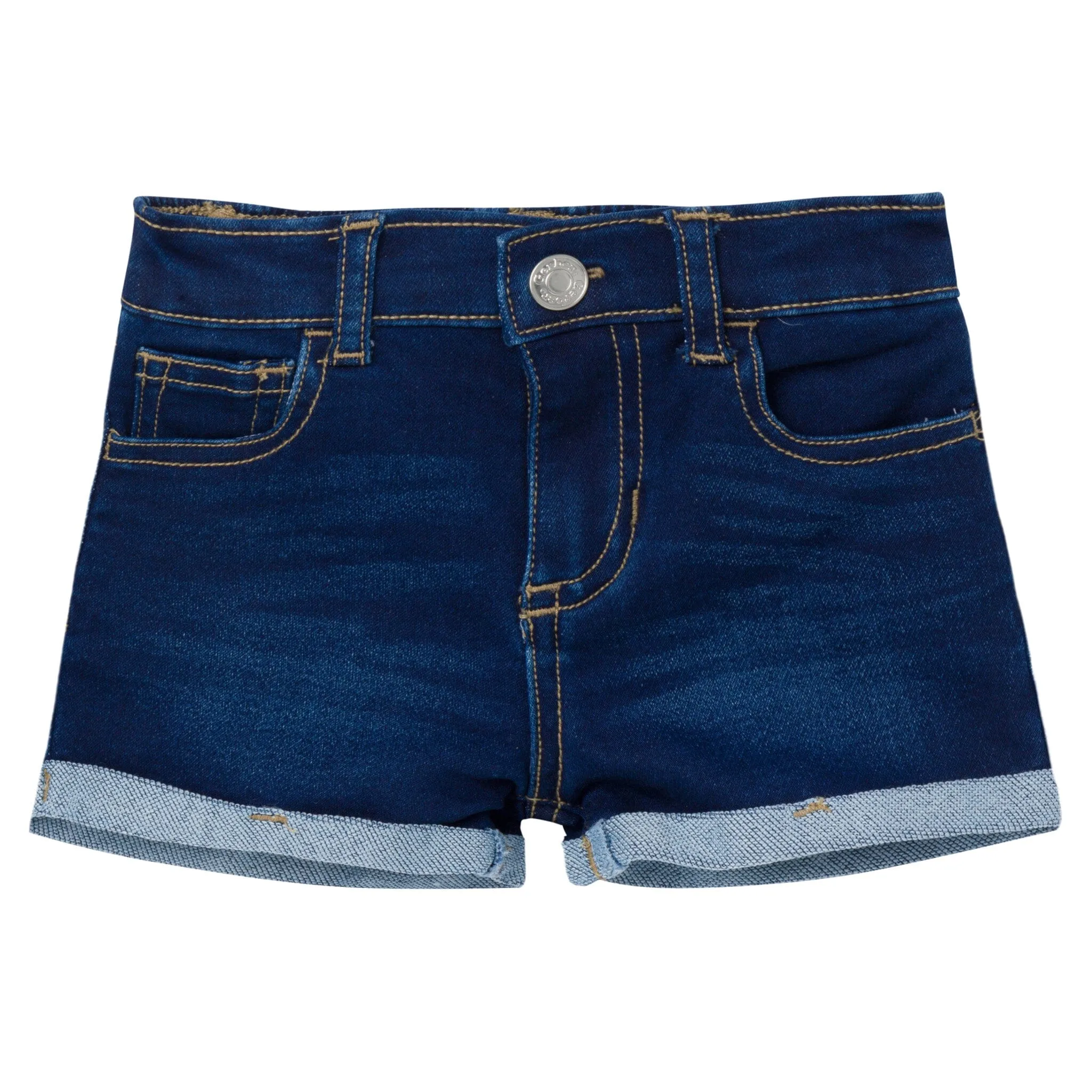 Baby & Toddler Neutral Dark Wash Cuffed Denim Shorts Gerber Childrenswea
