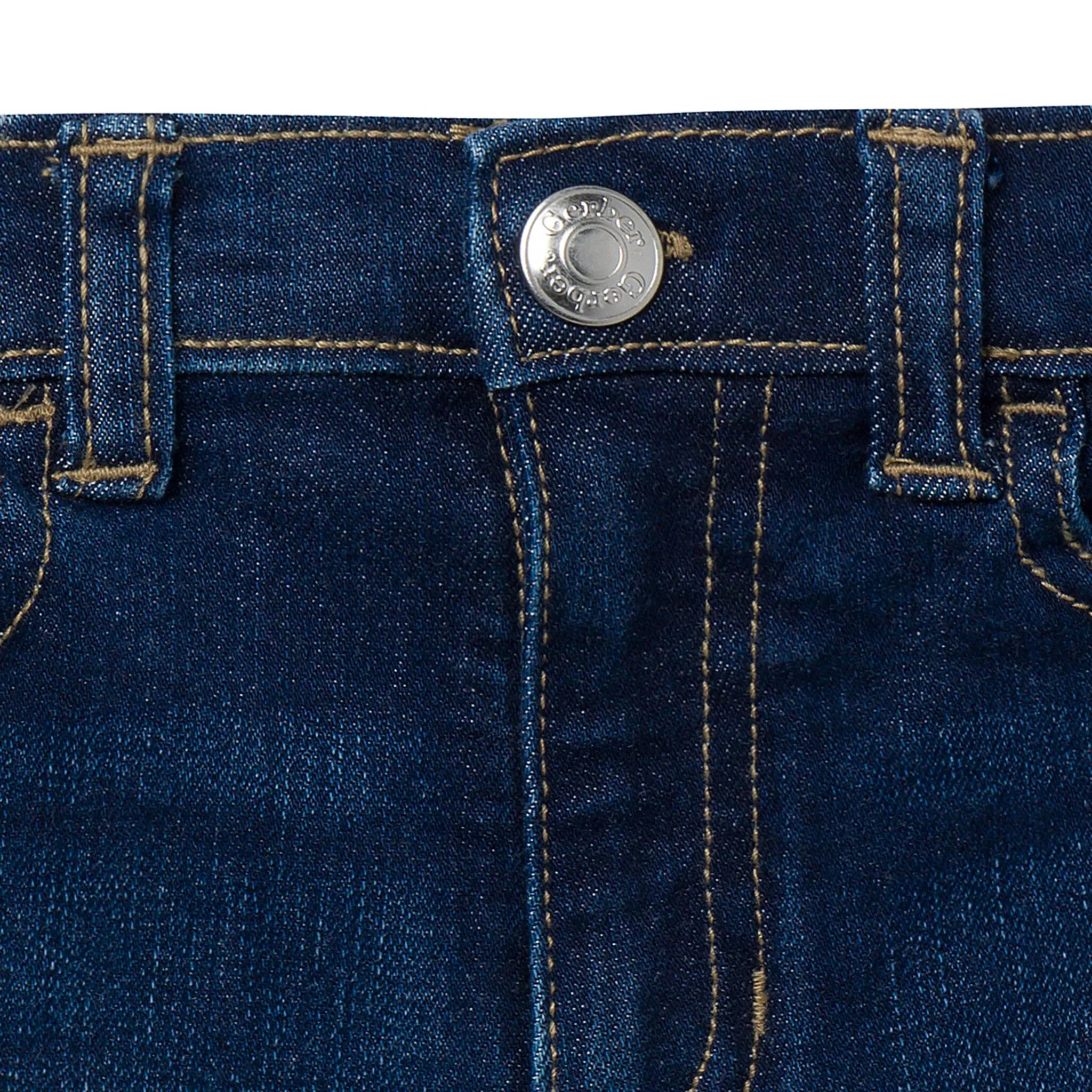 Baby & Toddler Neutral Dark Wash Denim Shorts Gerber Childrenswea