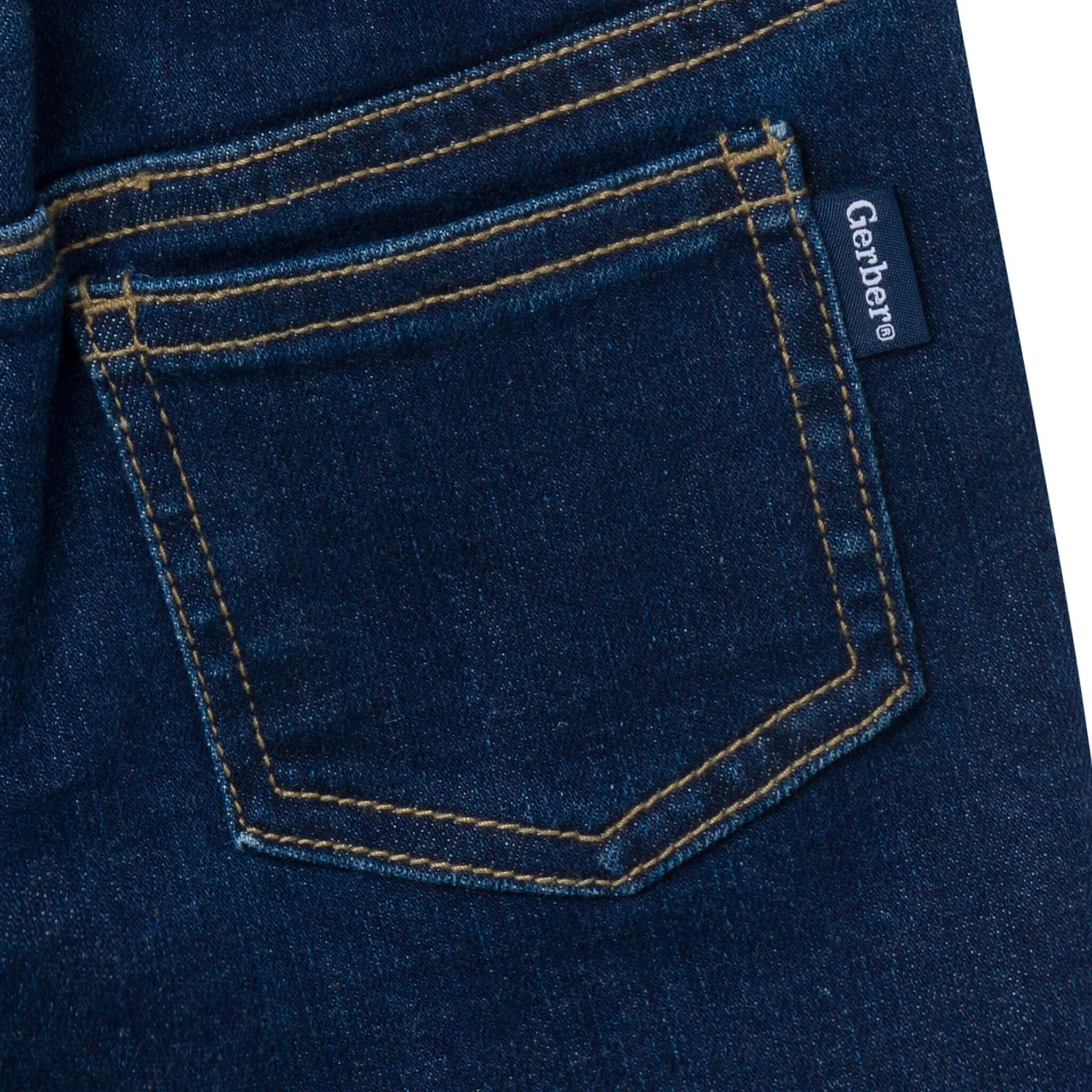 Baby & Toddler Neutral Dark Wash Denim Shorts Gerber Childrenswea