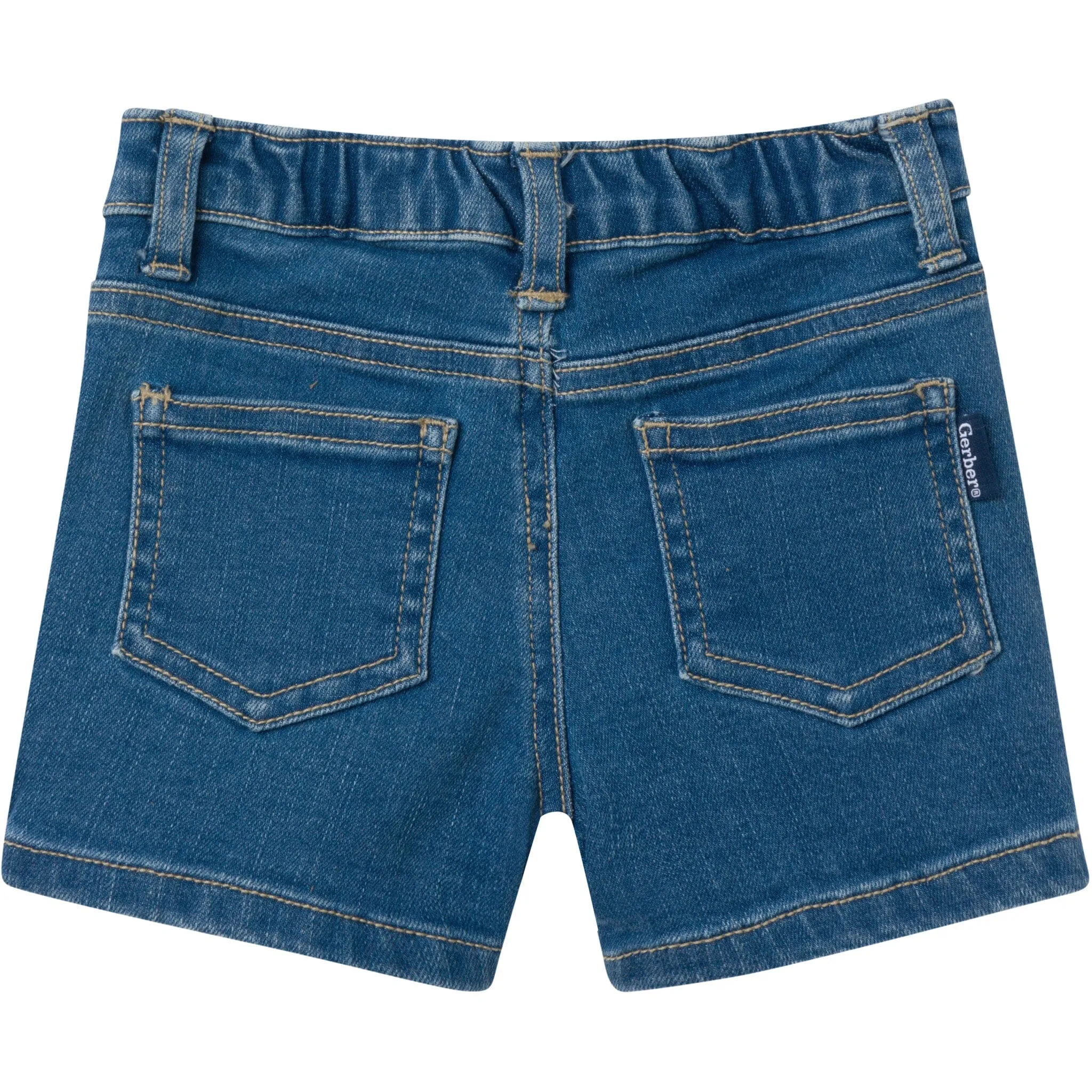 Baby & Toddler Neutral Light Wash Denim Shorts Gerber Childrenswea