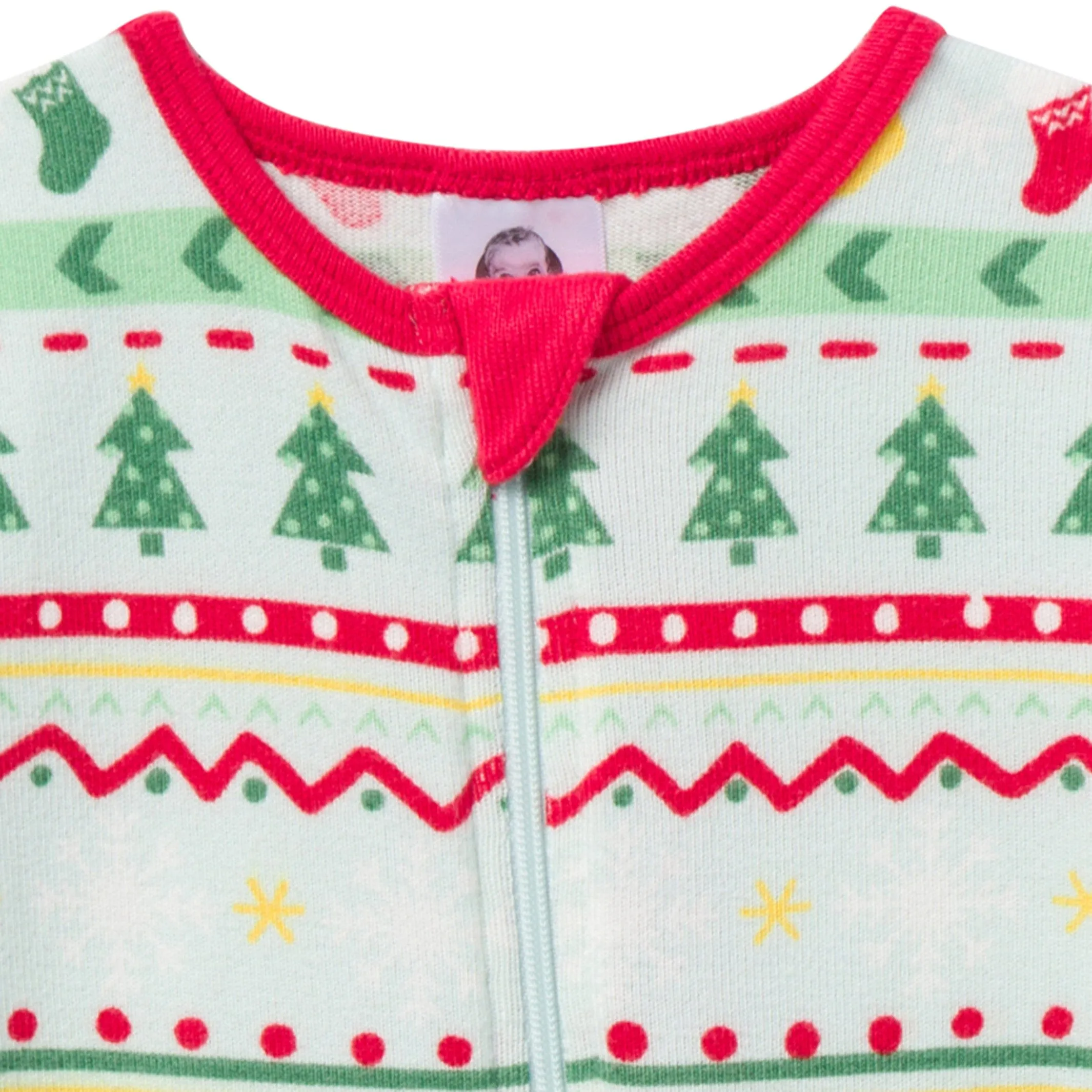 Baby & Toddler Neutral Oh What Fun Fair Isle Hacci Snug Fit Footed Pajamas Gerber Childrenswea