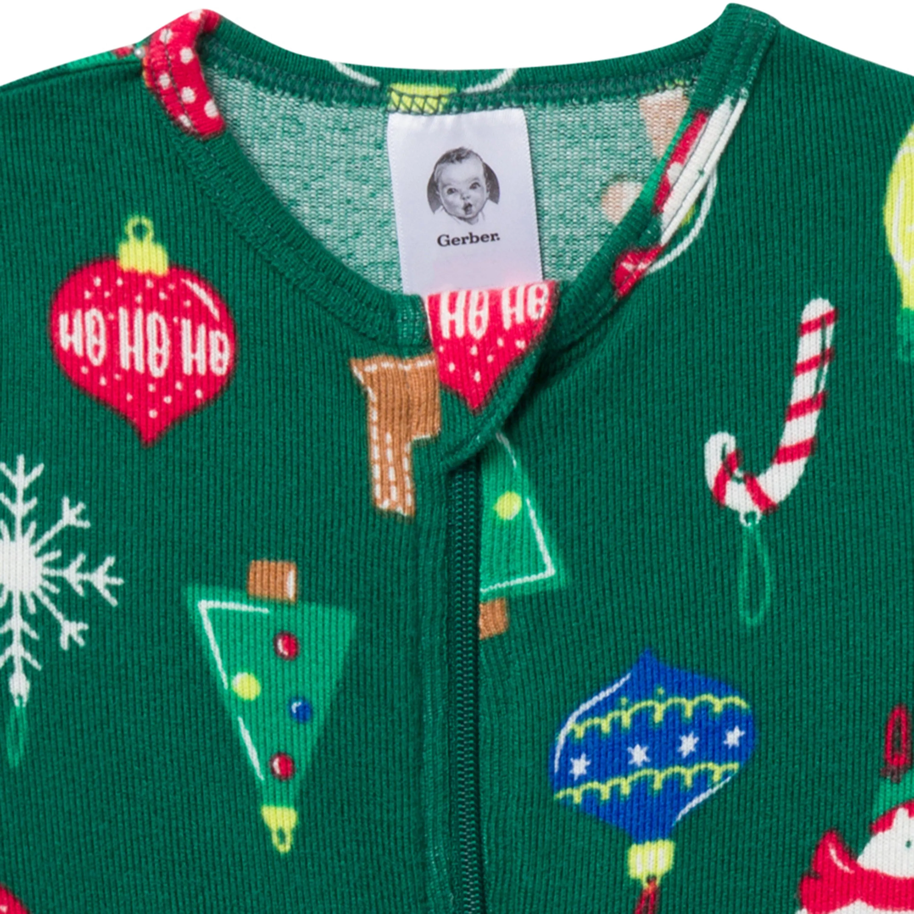 Baby & Toddler Neutral Ornaments Snug Fit Footed Pajamas Gerber Childrenswea