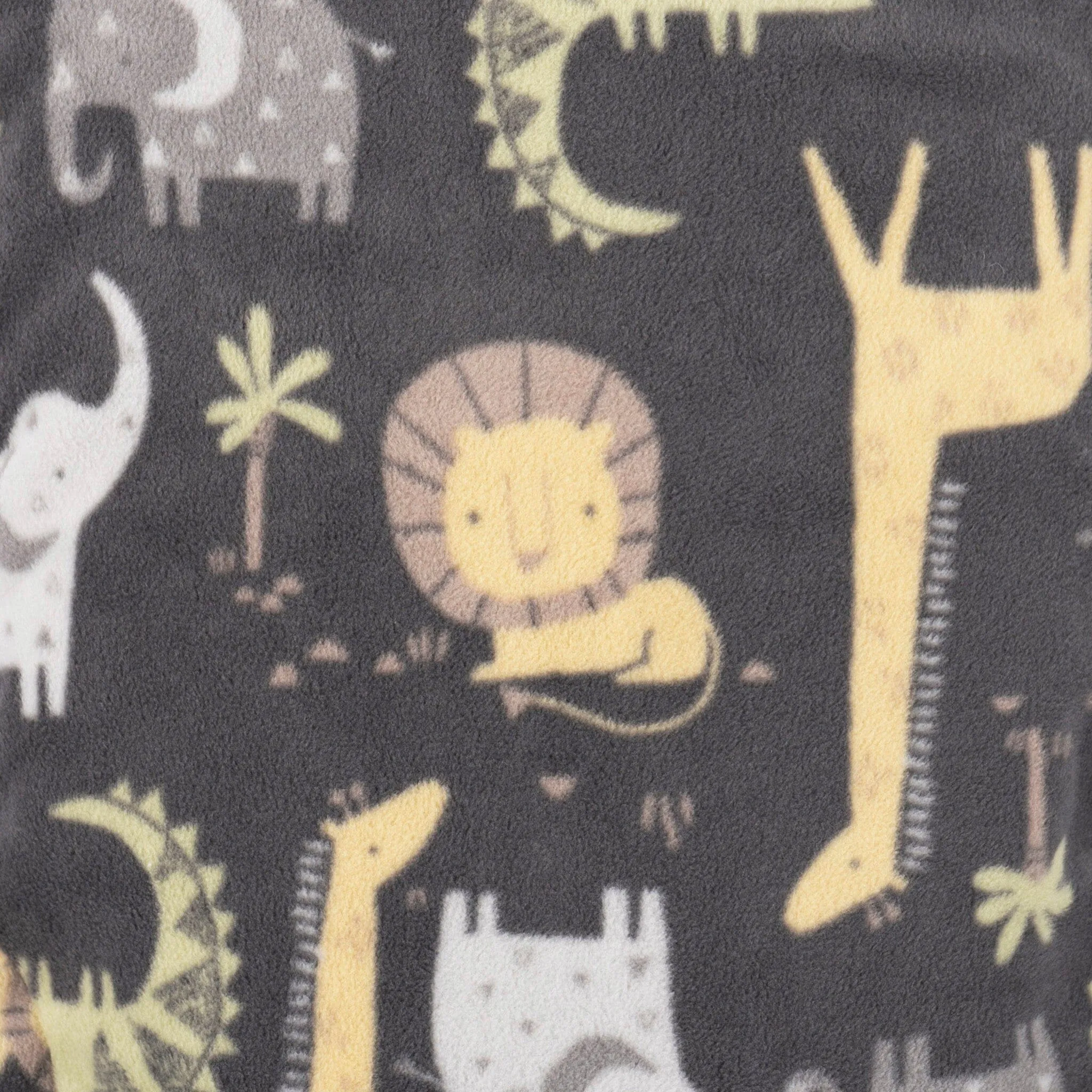 Baby & Toddler Neutral Safari Animals Footed Fleece Pajamas Gerber Childrenswea