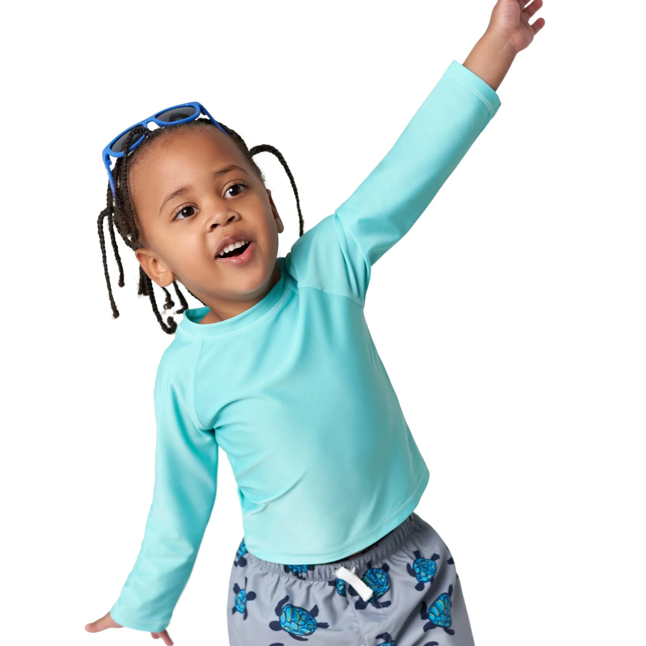 Baby & Toddler Neutral UPF 50  Aqua Rash Guard Gerber Childrenswea