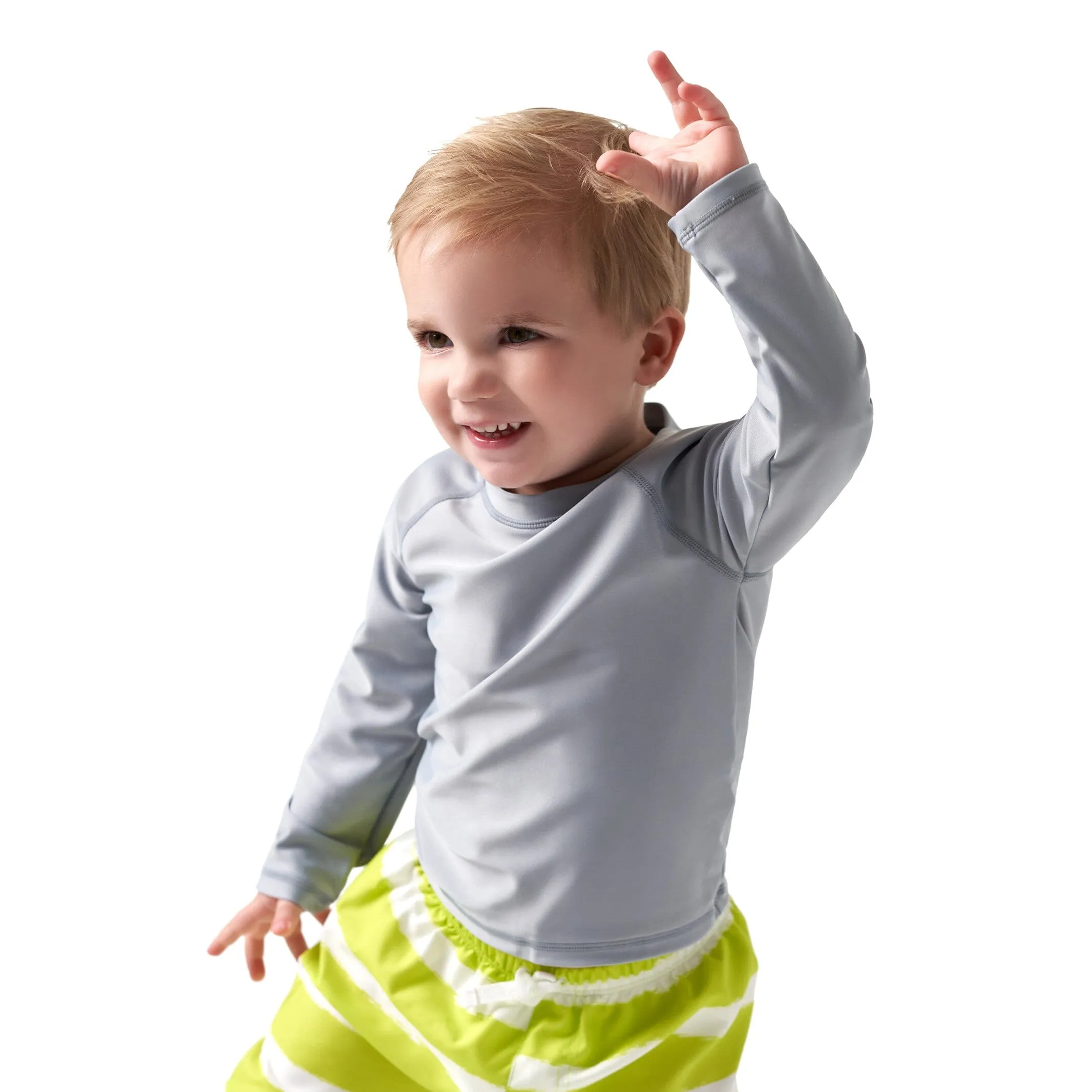 Baby & Toddler Neutral UPF 50  Grey Rash Guard Gerber Childrenswea
