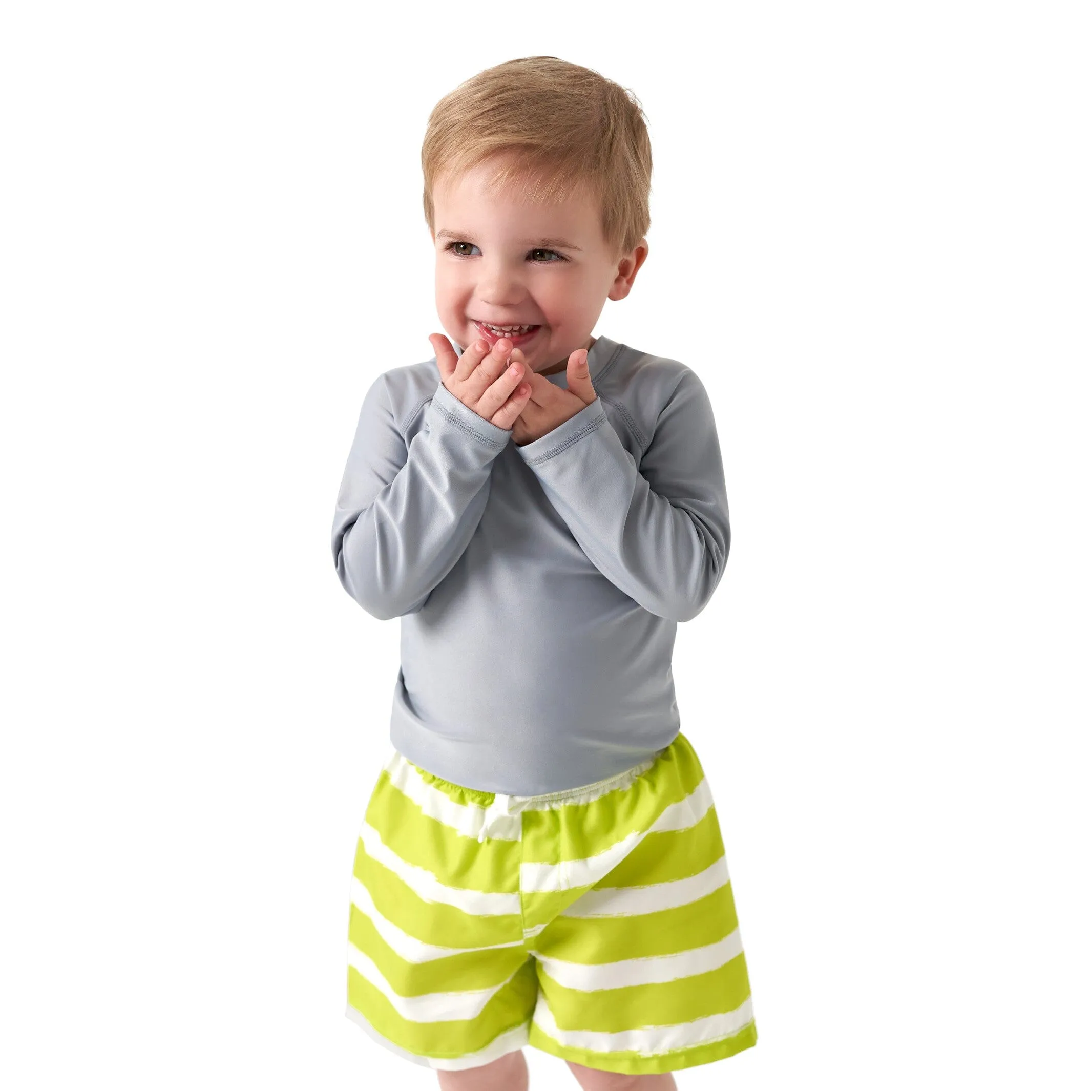 Baby & Toddler Neutral UPF 50  Grey Rash Guard Gerber Childrenswea