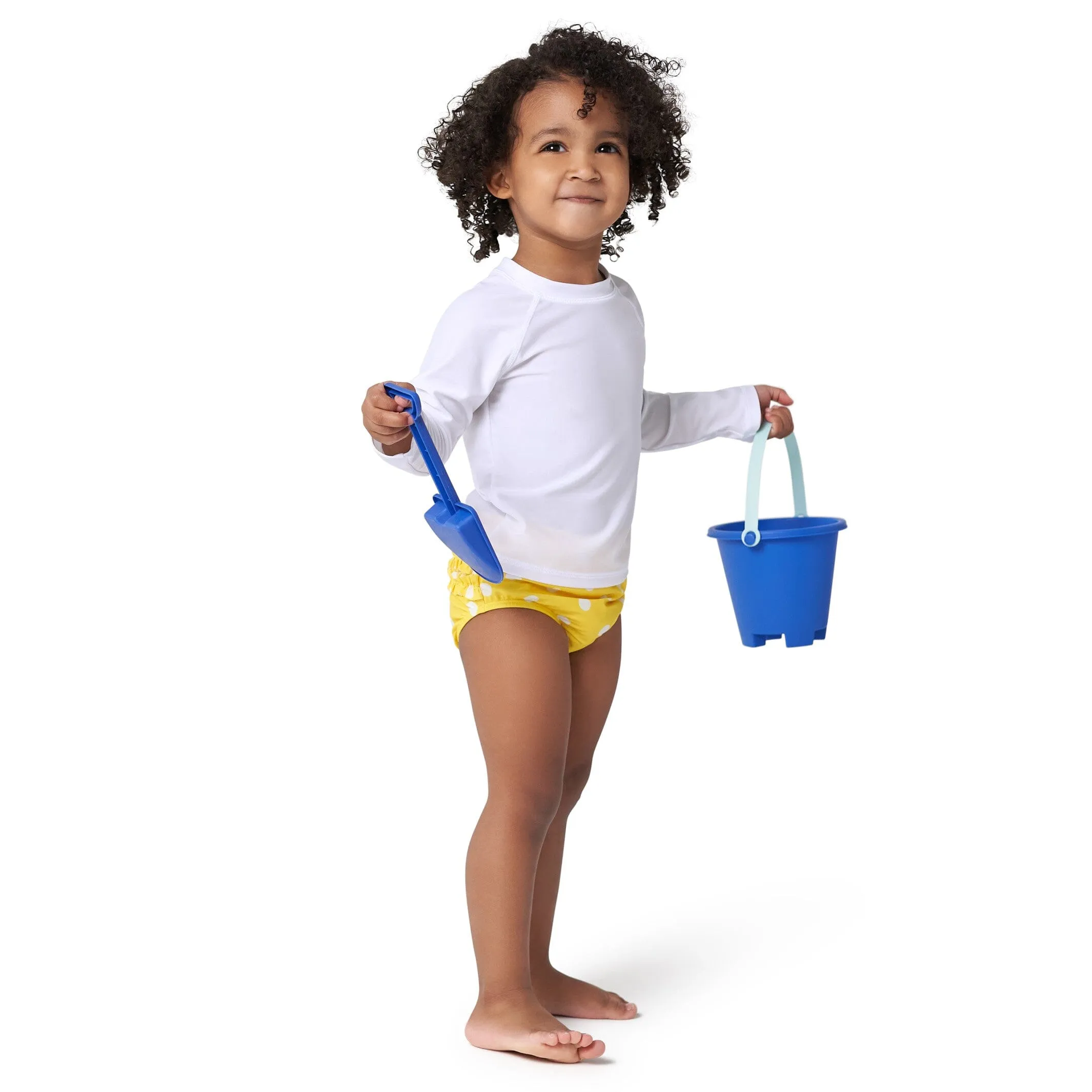 Baby & Toddler Neutral UPF 50  White Rash Guard Gerber Childrenswea
