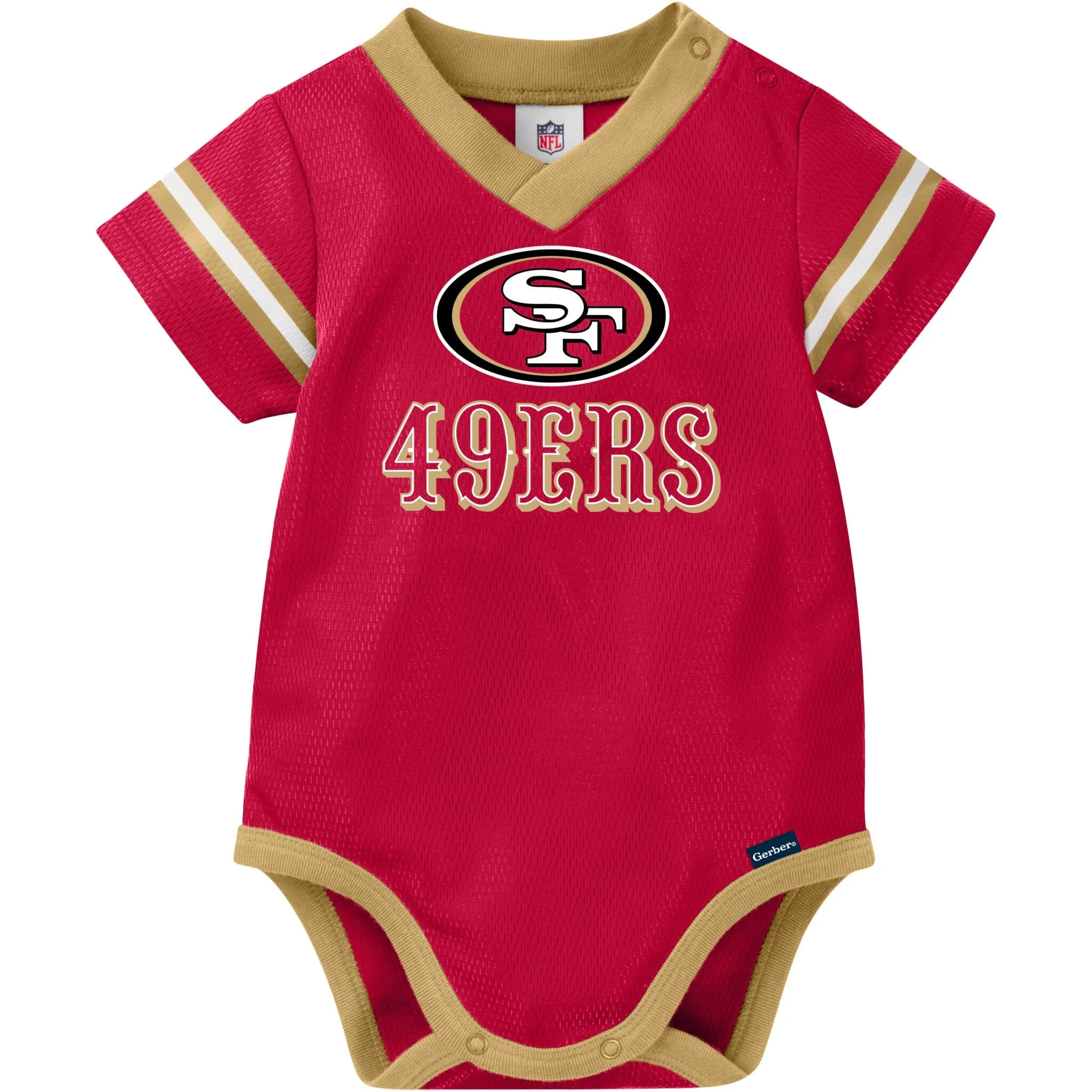 Baby Boys 49ers Short Sleeve Jersey Bodysuit Gerber Childrenswea