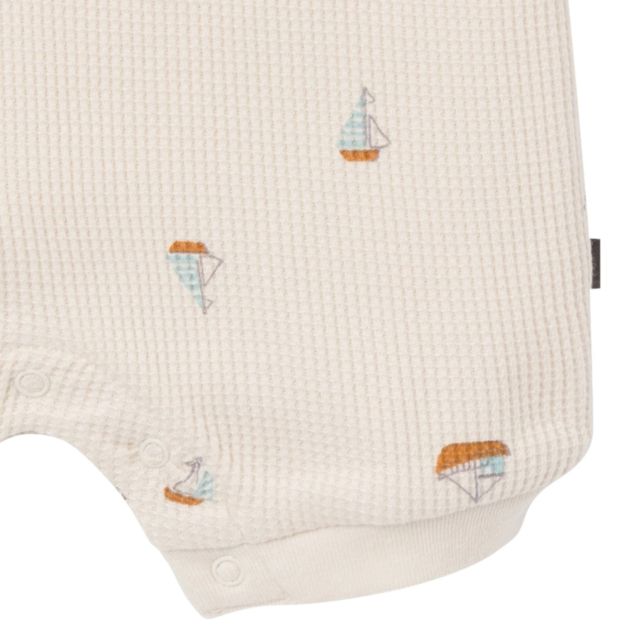 Baby Boys Beige Sailboat Sleeveless Romper Gerber Childrenswea