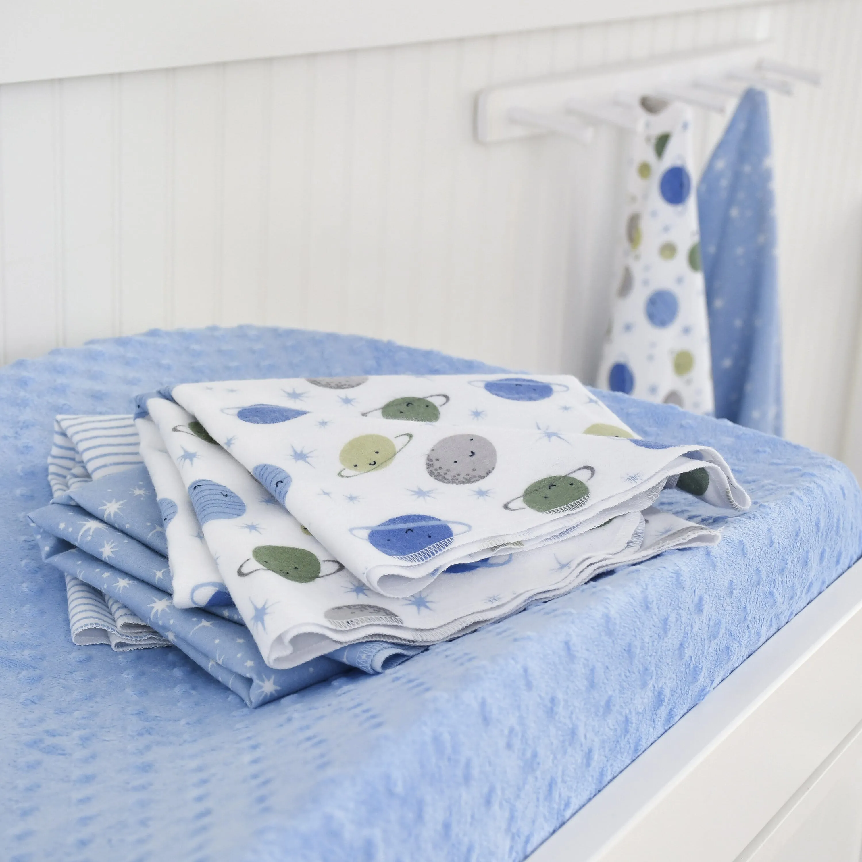 Baby Boys Blue Dotted Changing Pad Cover Gerber Childrenswea