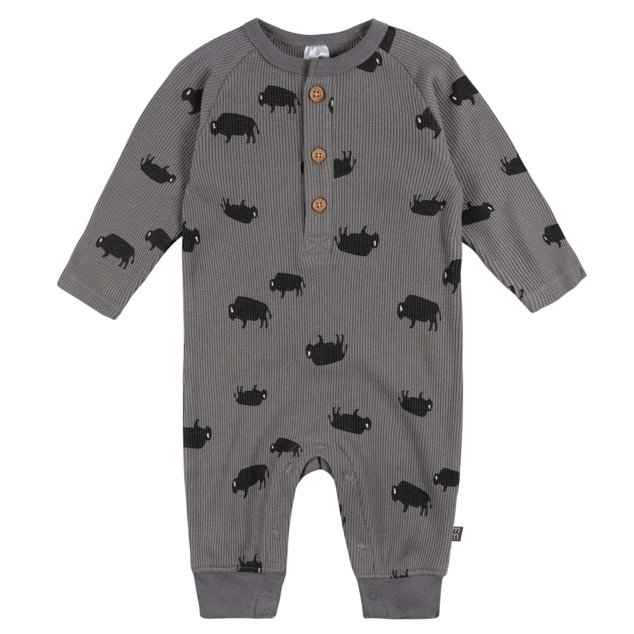 Baby Boys Buffalo Waffle Romper Gerber Childrenswea