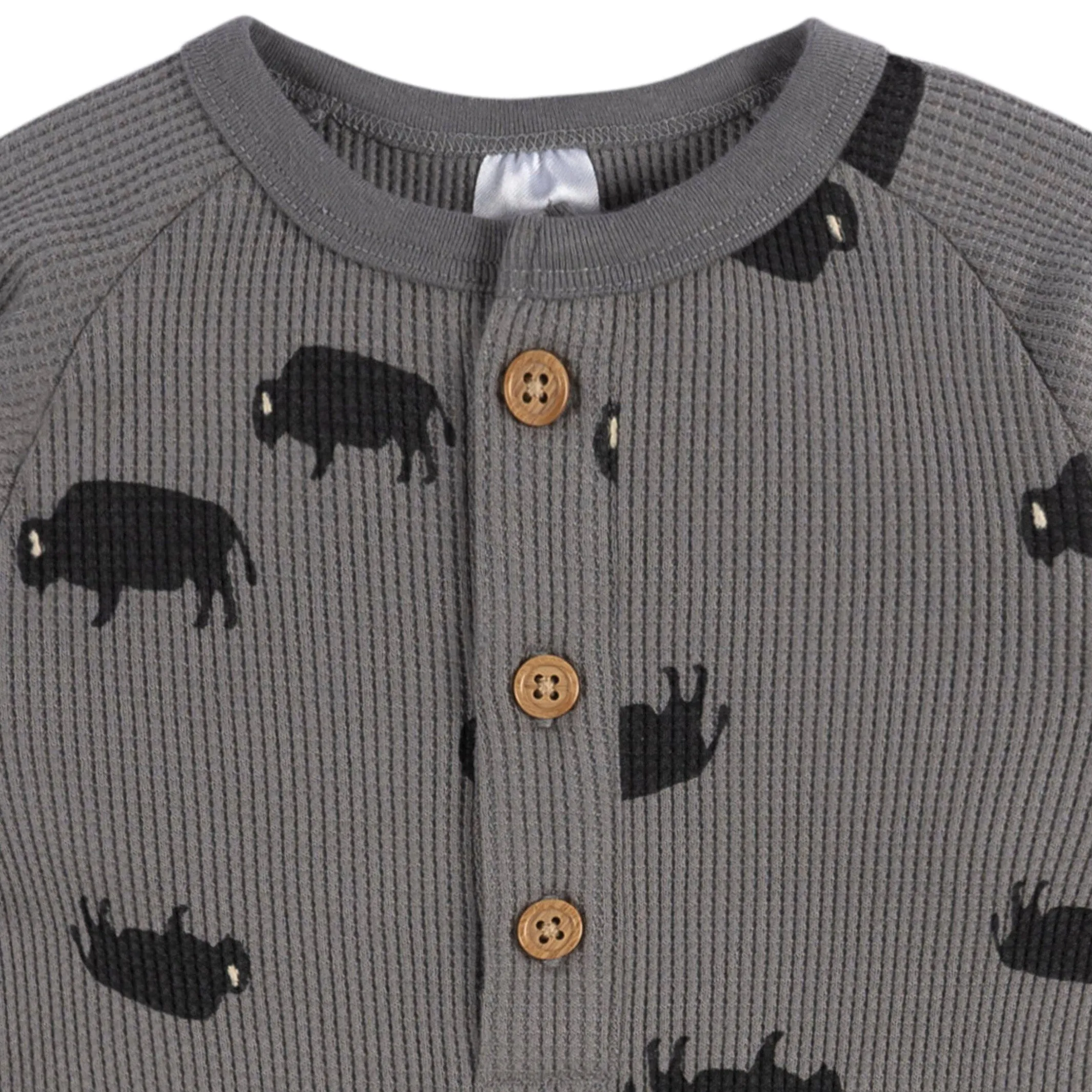 Baby Boys Buffalo Waffle Romper Gerber Childrenswea