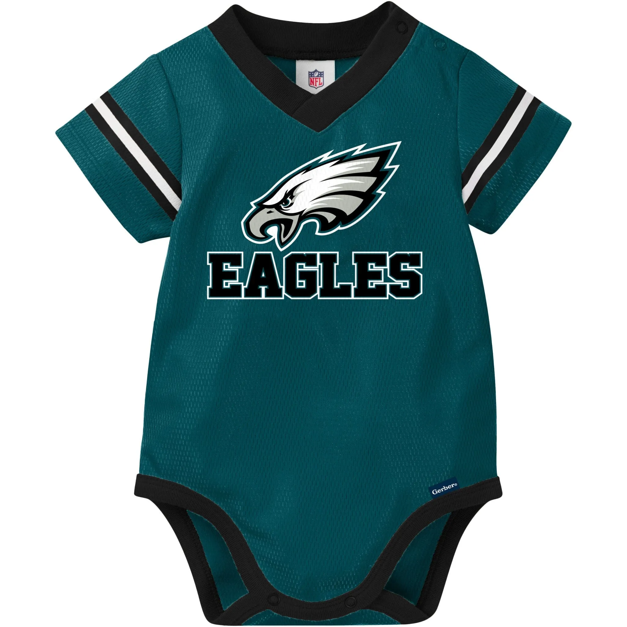 Baby Boys Eagles Short Sleeve Jersey Bodysuit Gerber Childrenswea