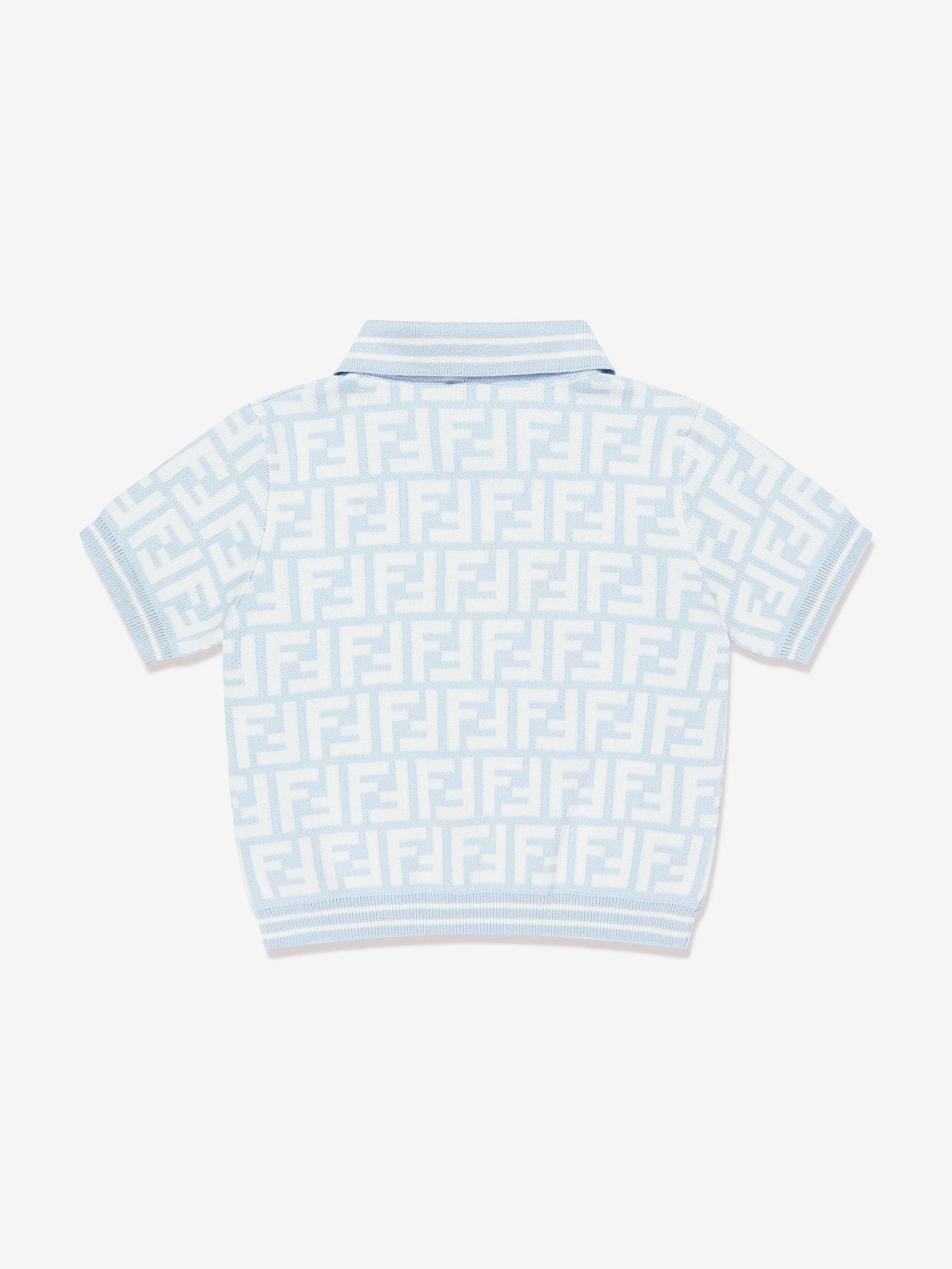Baby Boys FF Logo Polo Shirt in Blue