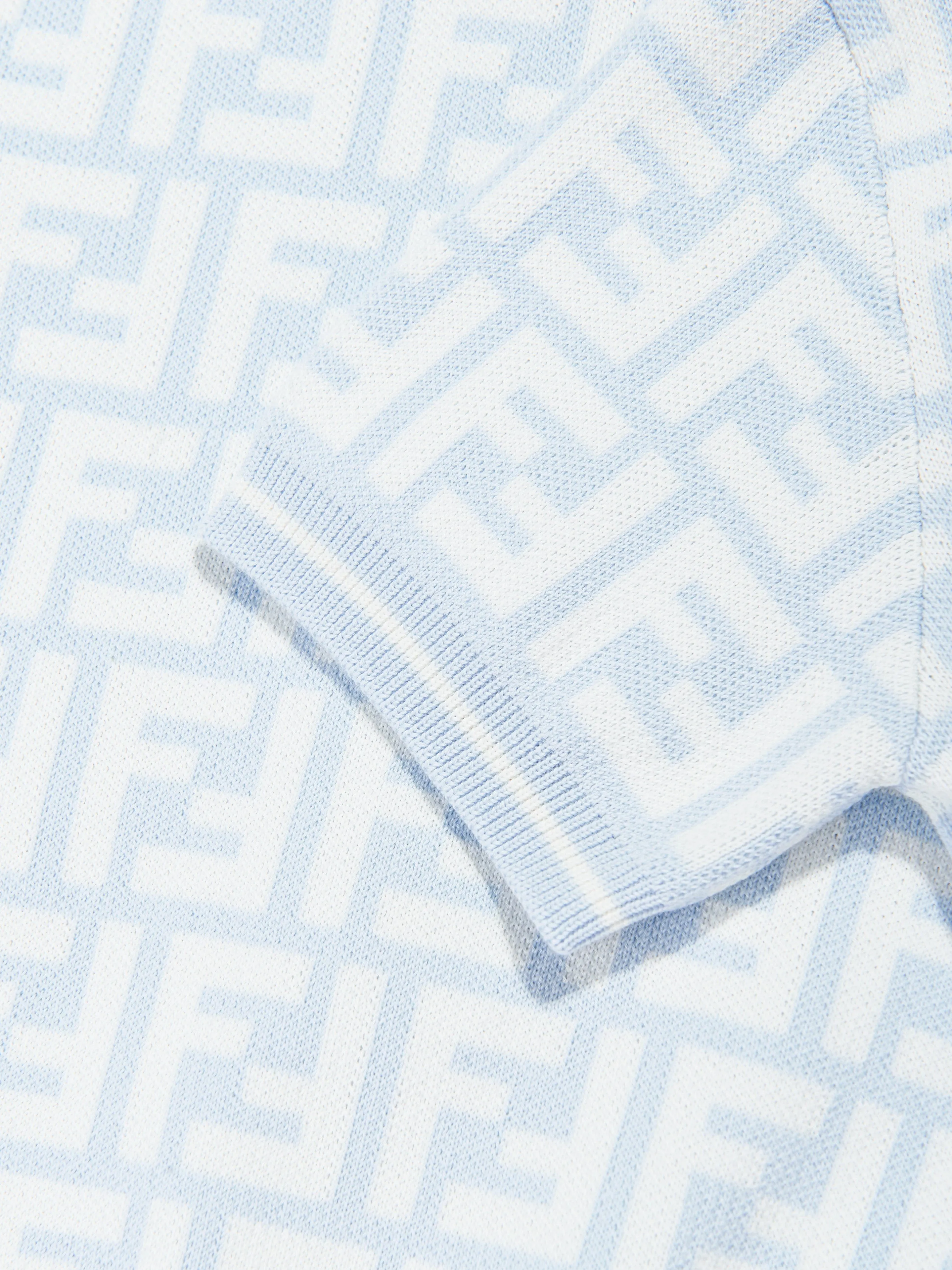 Baby Boys FF Logo Polo Shirt in Blue