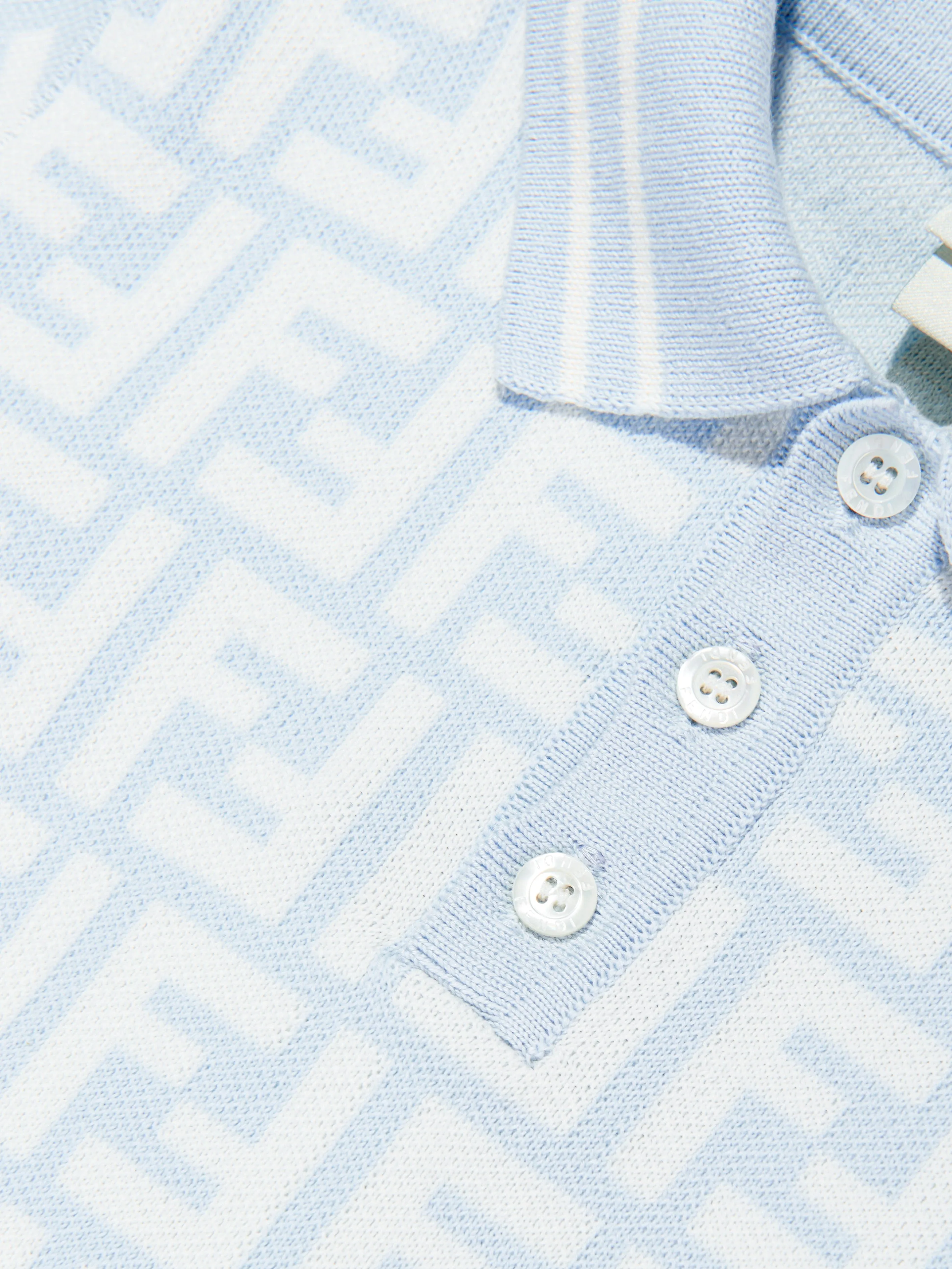 Baby Boys FF Logo Polo Shirt in Blue