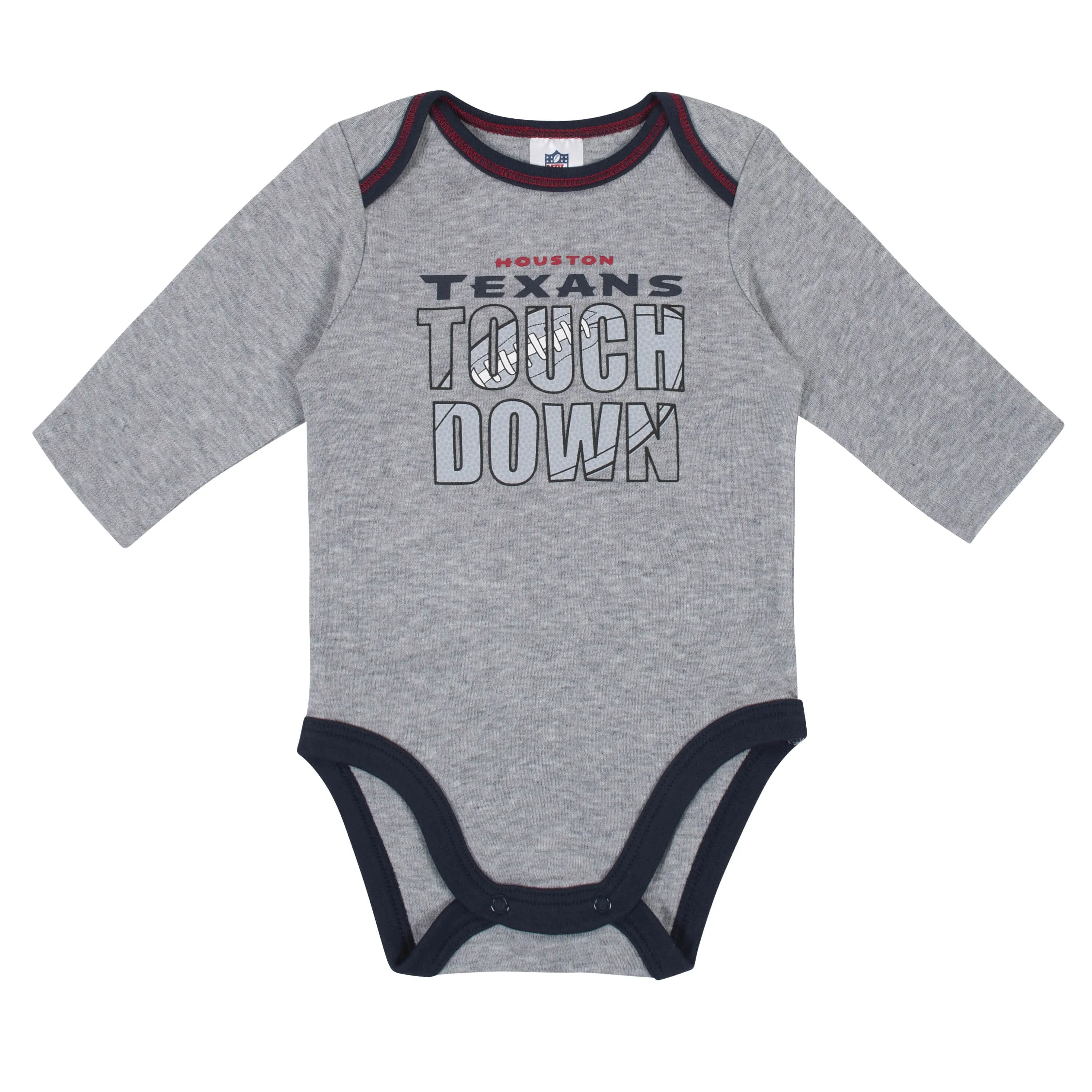 Baby Boys Houston Texans Long Sleeve Bodysuit, 2-pack Gerber Childrenswea