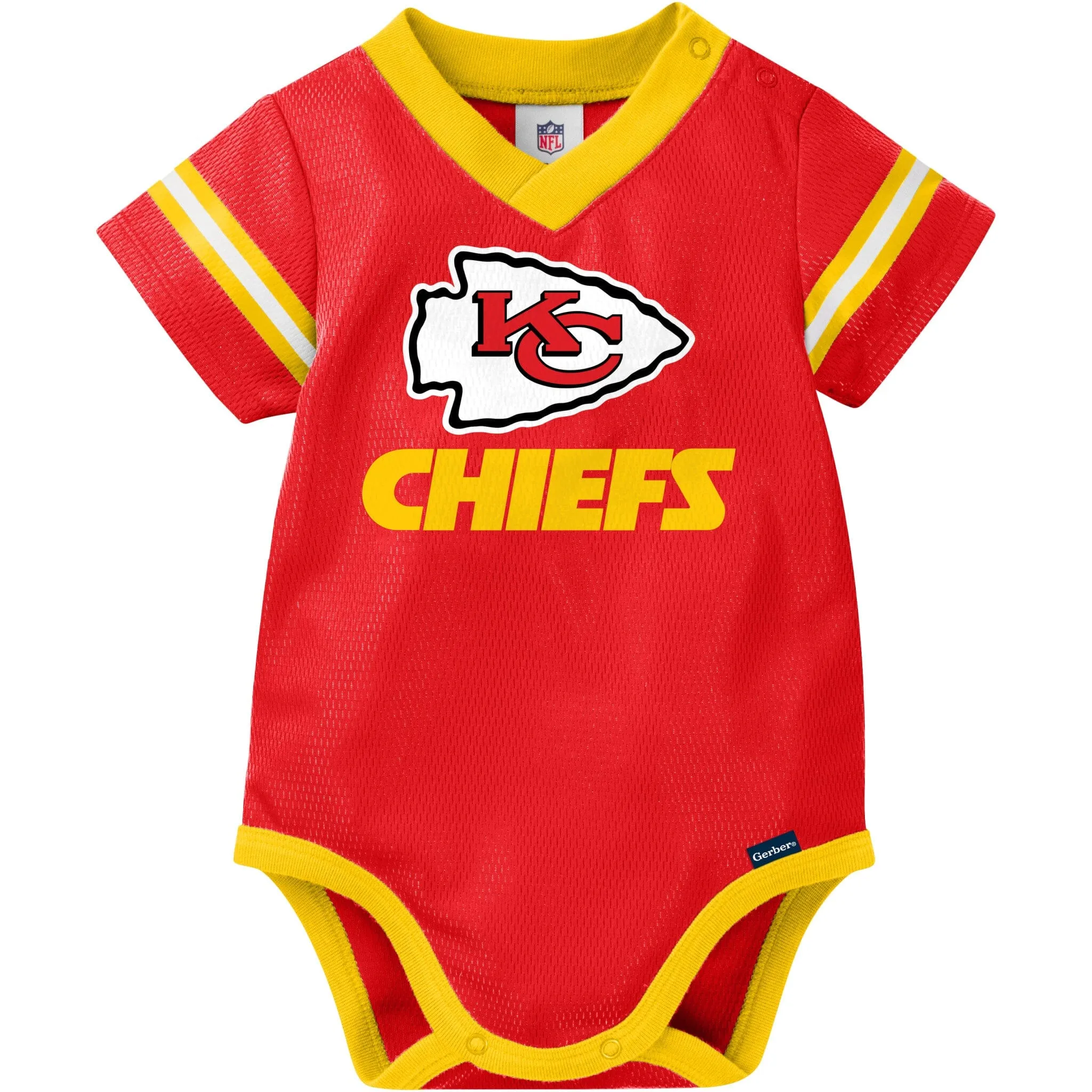 Baby Boys Kansas City Chiefs Jersey Bodysuit Gerber Childrenswea