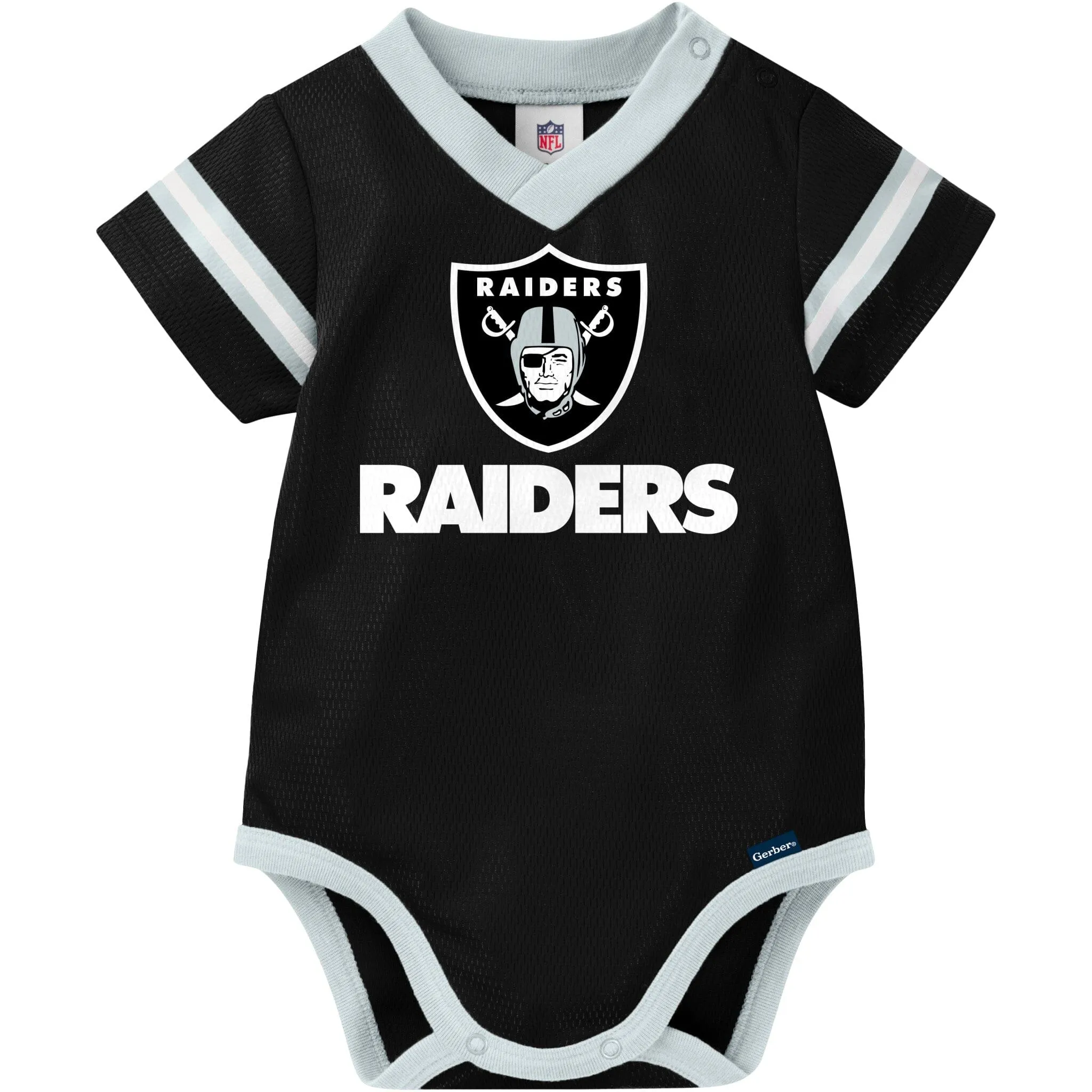 Baby Boys Las Vegas Raiders Jersey Short Sleeve Bodysuit Gerber Childrenswea