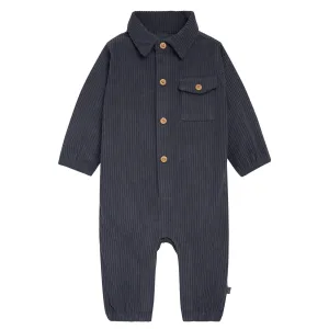 Baby Boys Navy Corduroy Romper Gerber Childrenswea