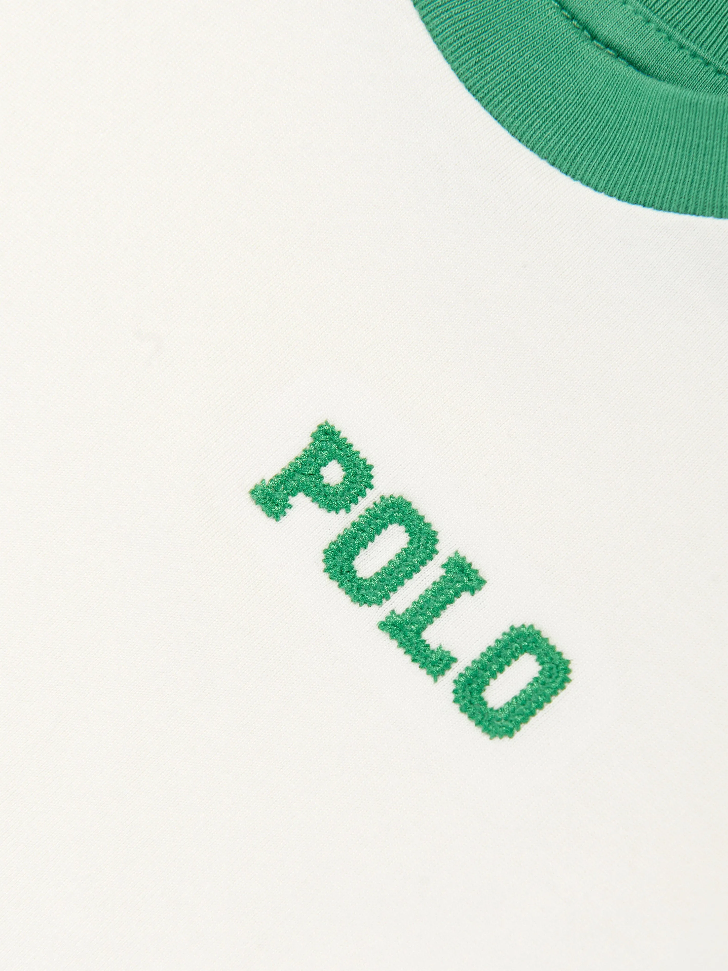 Baby Boys Polo T-Shirt in Ivory