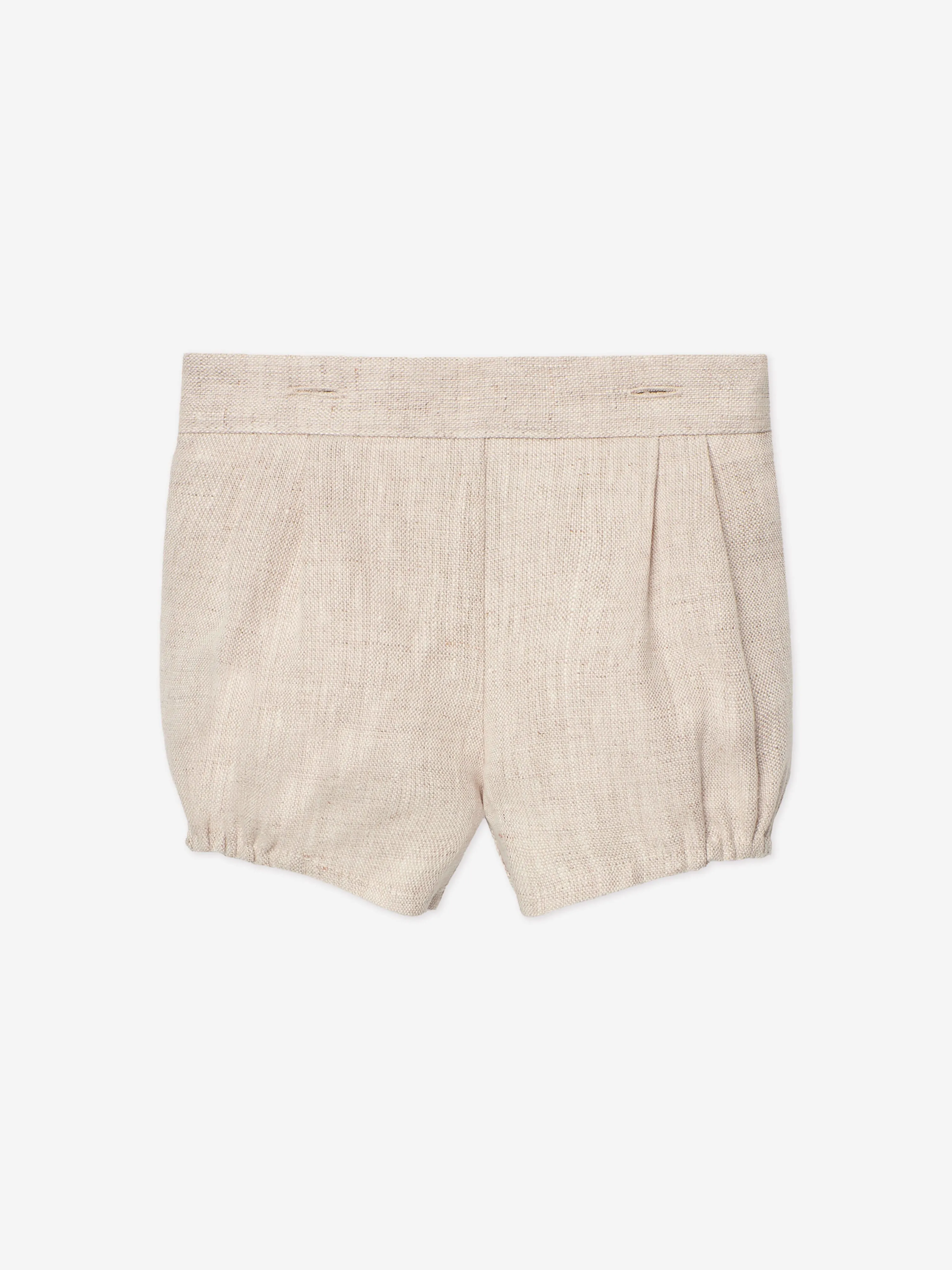 Baby Boys Short Set in Beige