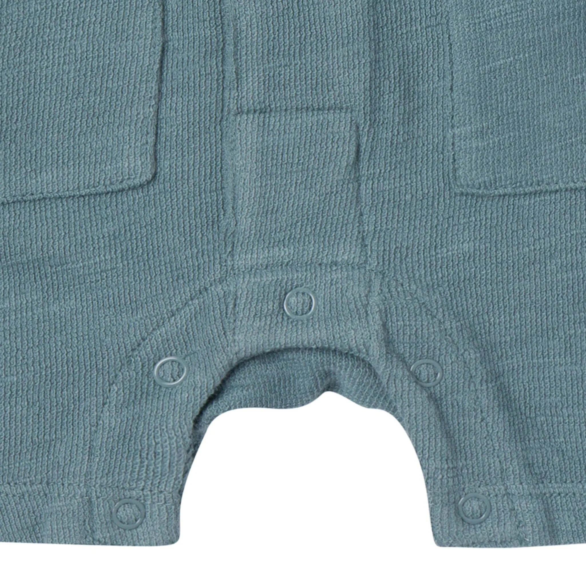 Baby Boys Teal Collared Short Sleeve Romper Gerber Childrenswea