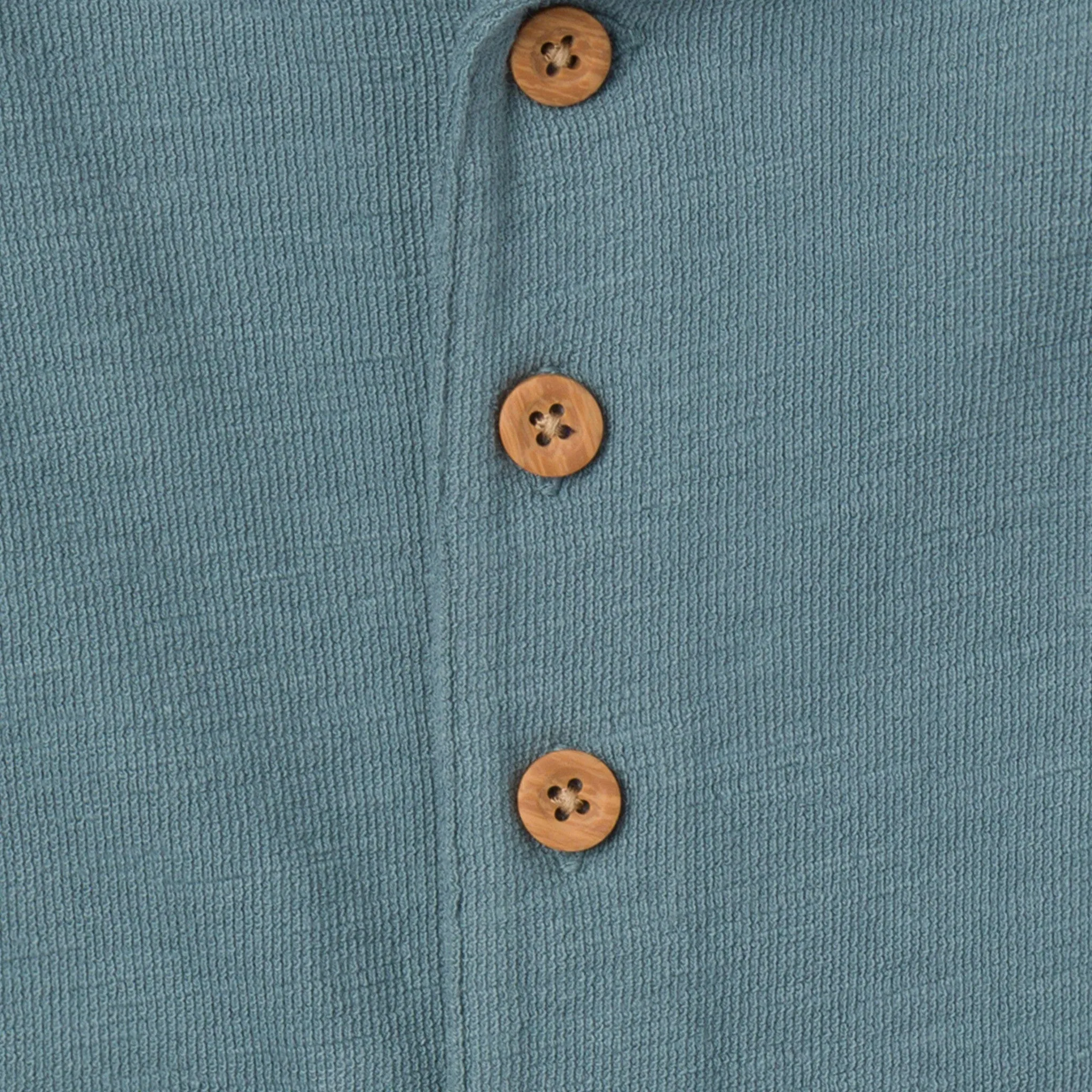Baby Boys Teal Collared Short Sleeve Romper Gerber Childrenswea