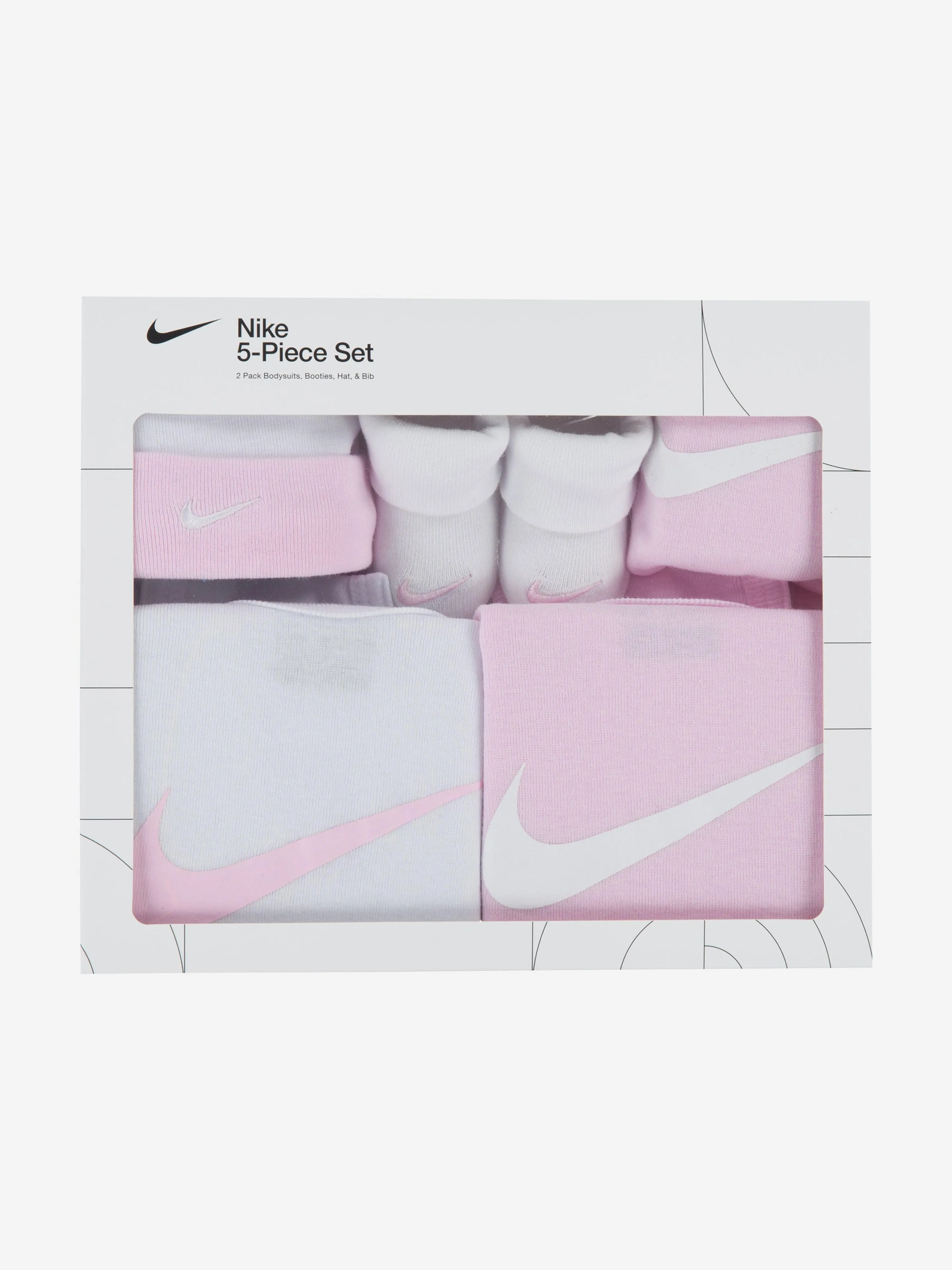 Baby Girls 5 Piece Gift Set in Pink