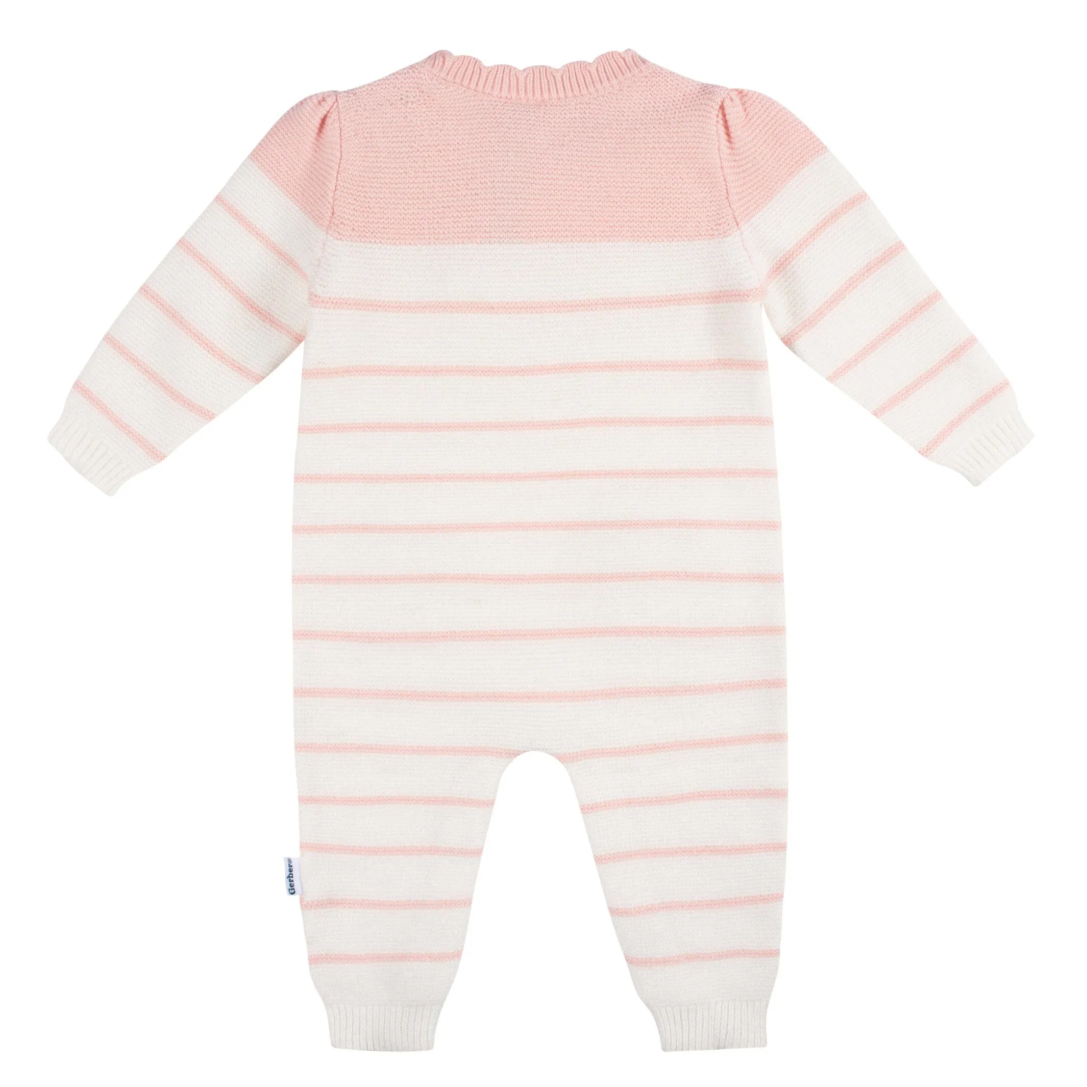 Baby Girls Bear Sweater Knit Romper Gerber Childrenswea