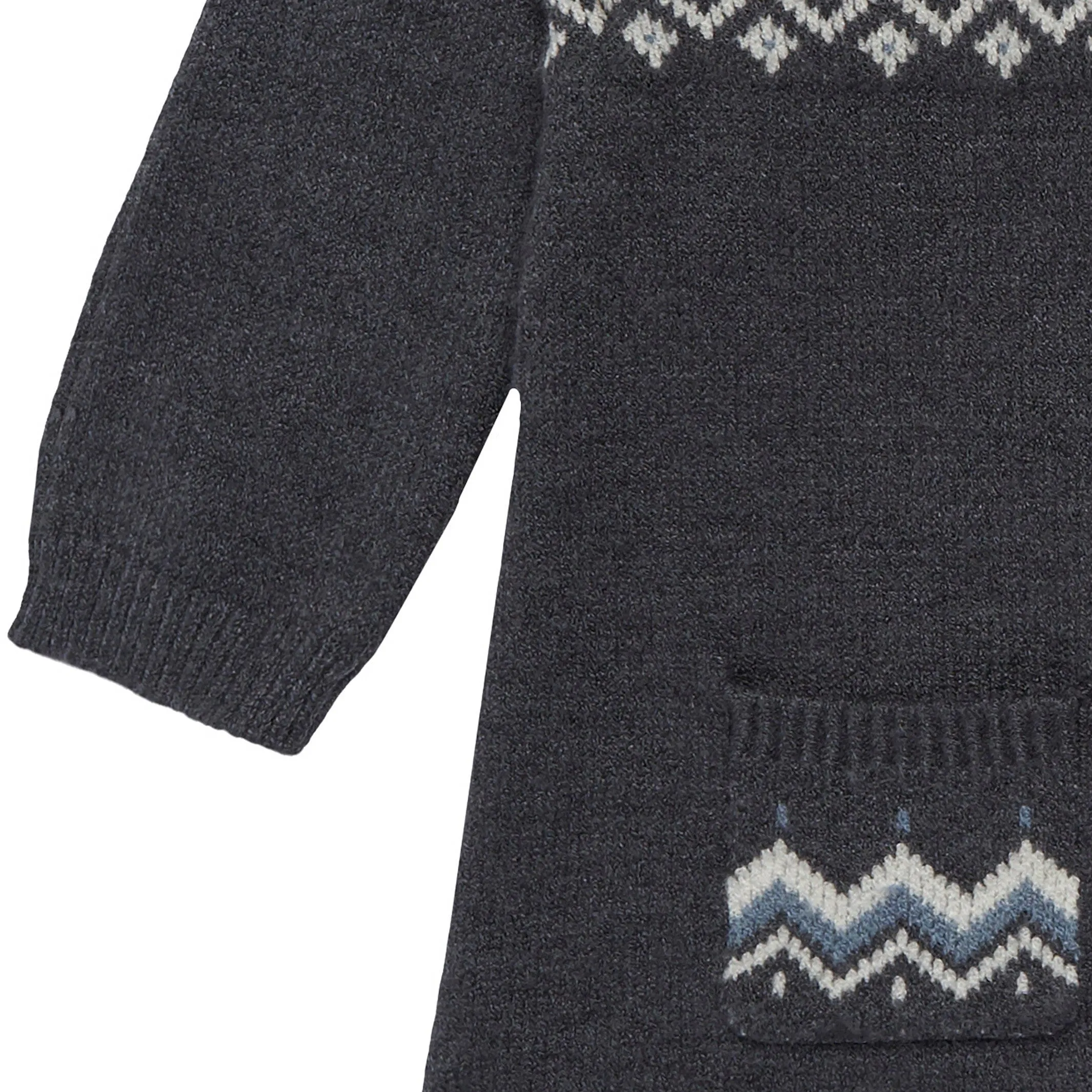 Baby Girls Dark Grey Heather Fair Isle Sweater Dress Gerber Childrenswea