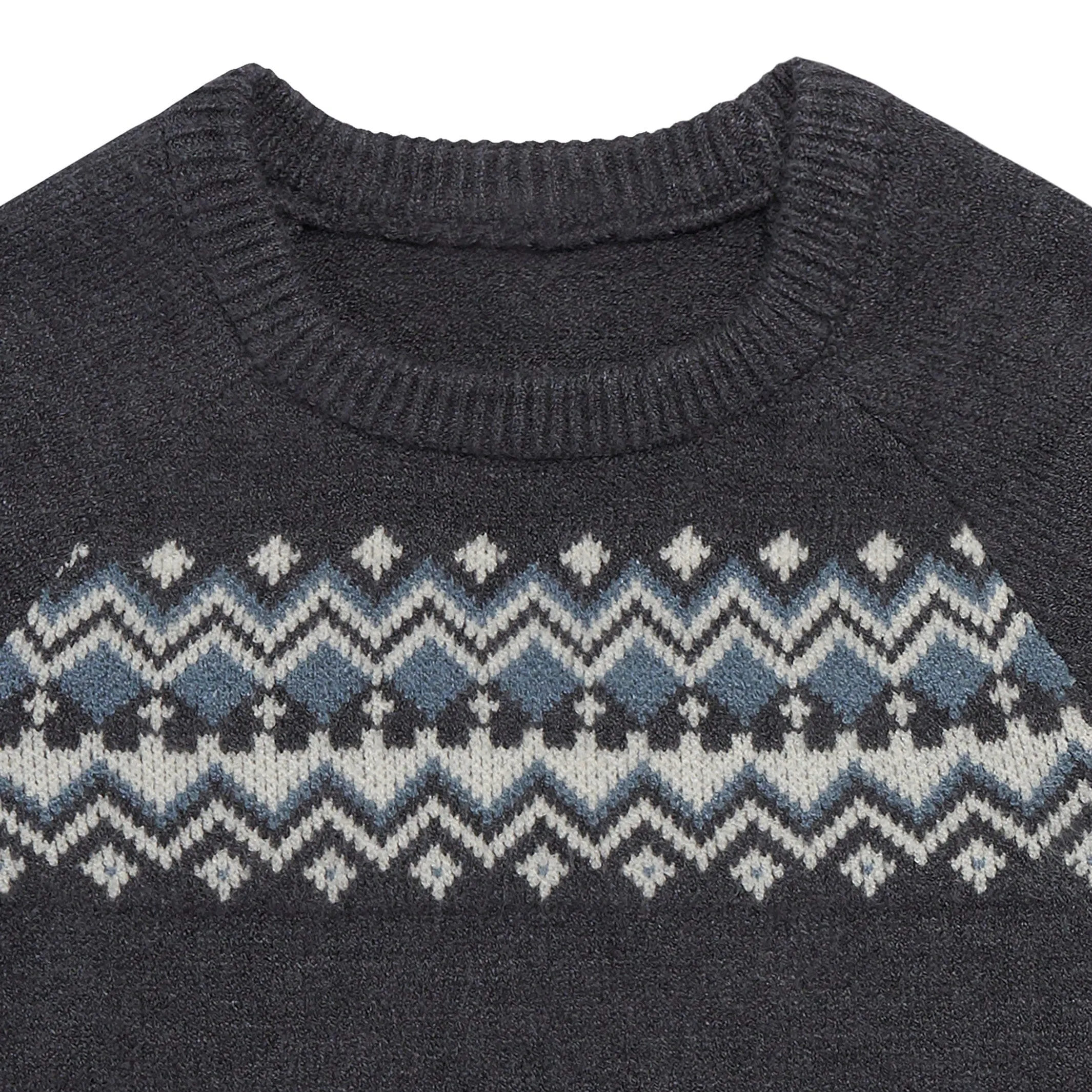 Baby Girls Dark Grey Heather Fair Isle Sweater Dress Gerber Childrenswea
