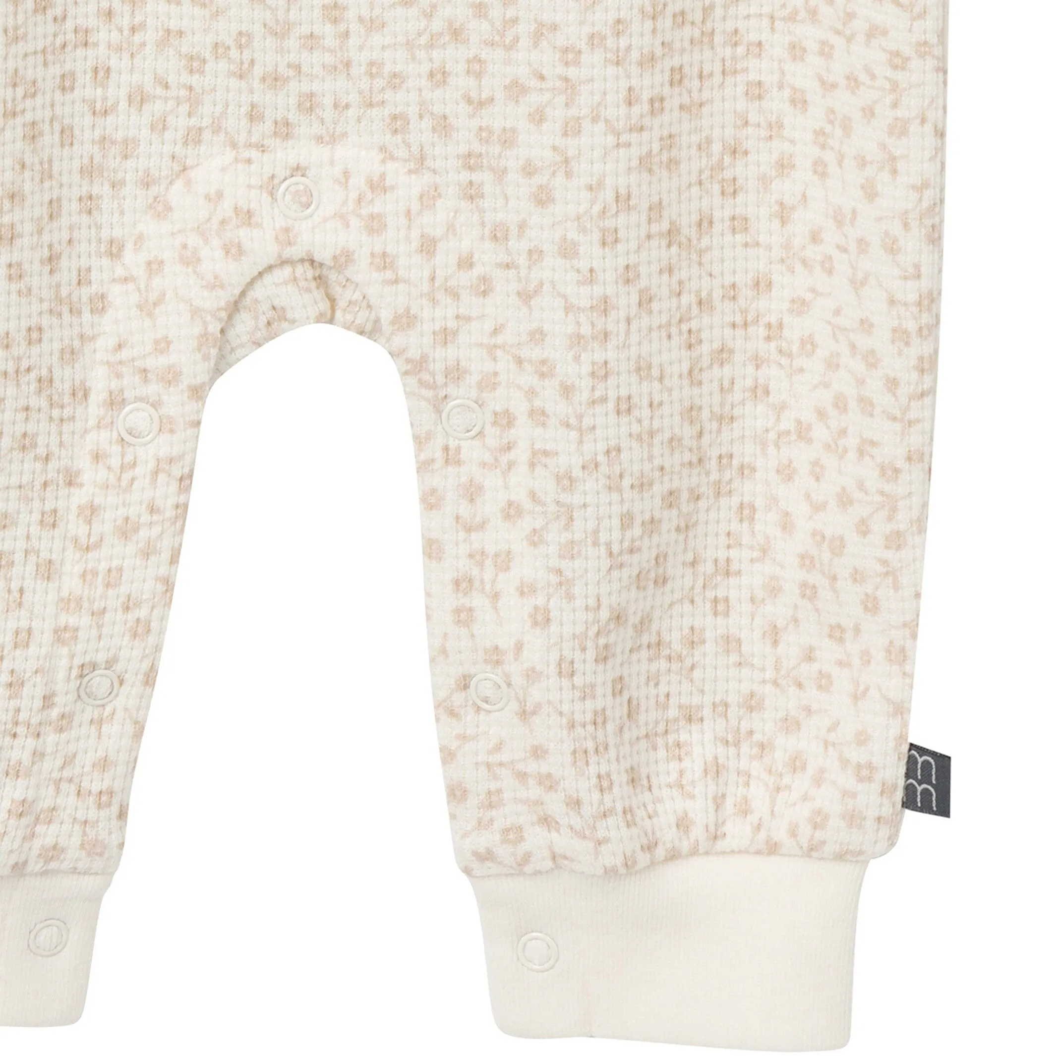 Baby Girls Ivory Ditsy Floral Waffle Slouch Romper Gerber Childrenswea