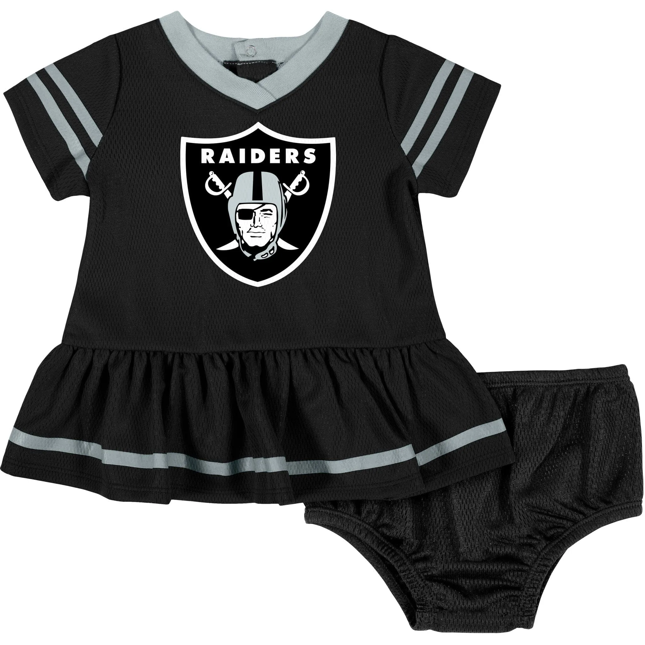 Baby Girls Las Vegas Raiders Dress & Diaper Cover Set Gerber Childrenswea