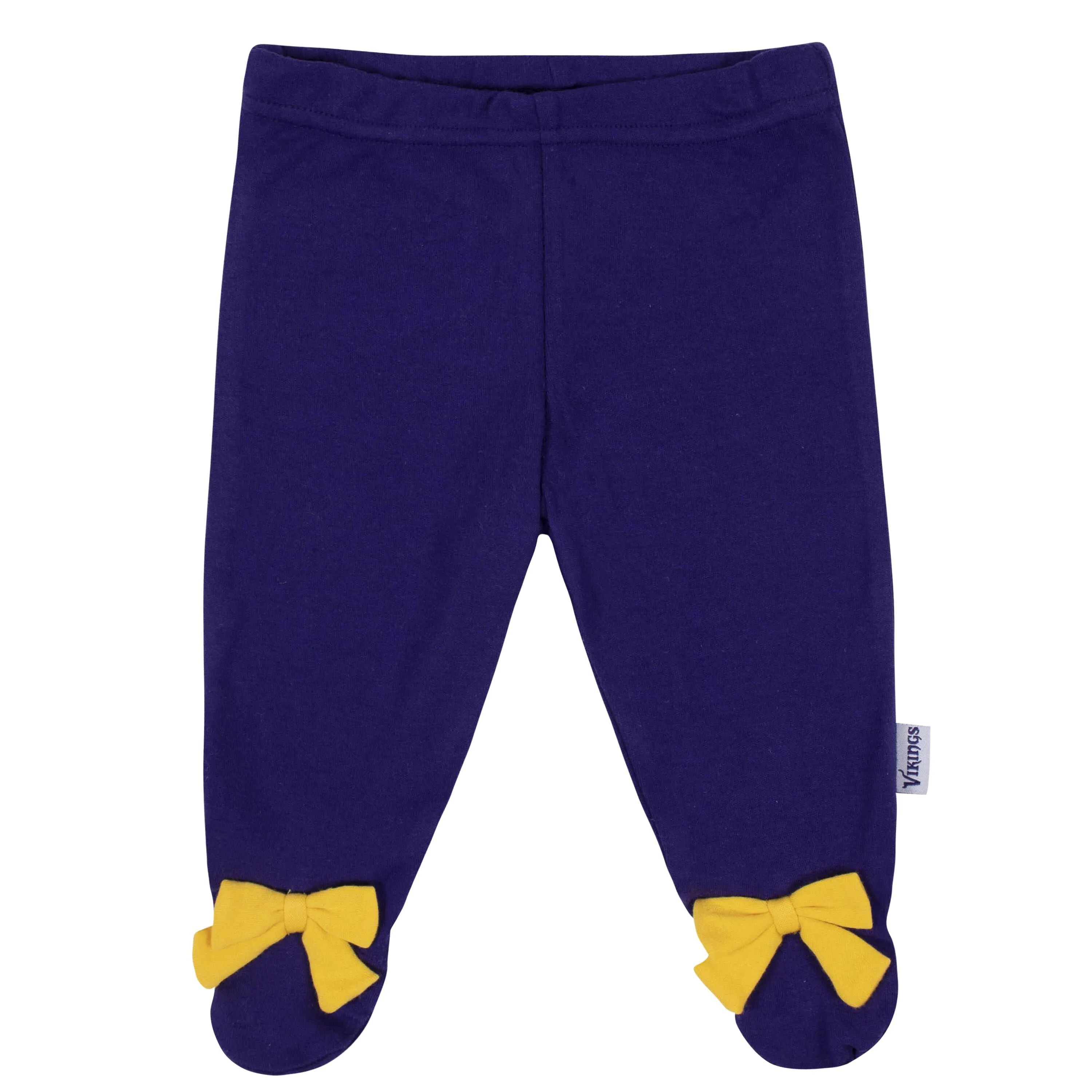 Baby Girls Minnesota Vikings 3-Piece Bodysuit, Footed Pant, and Cap Set Gerber Childrenswea