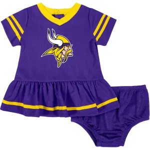 Baby Girls Minnesota Vikings Cheerleader Dress and Diaper Cover Set Gerber Childrenswea