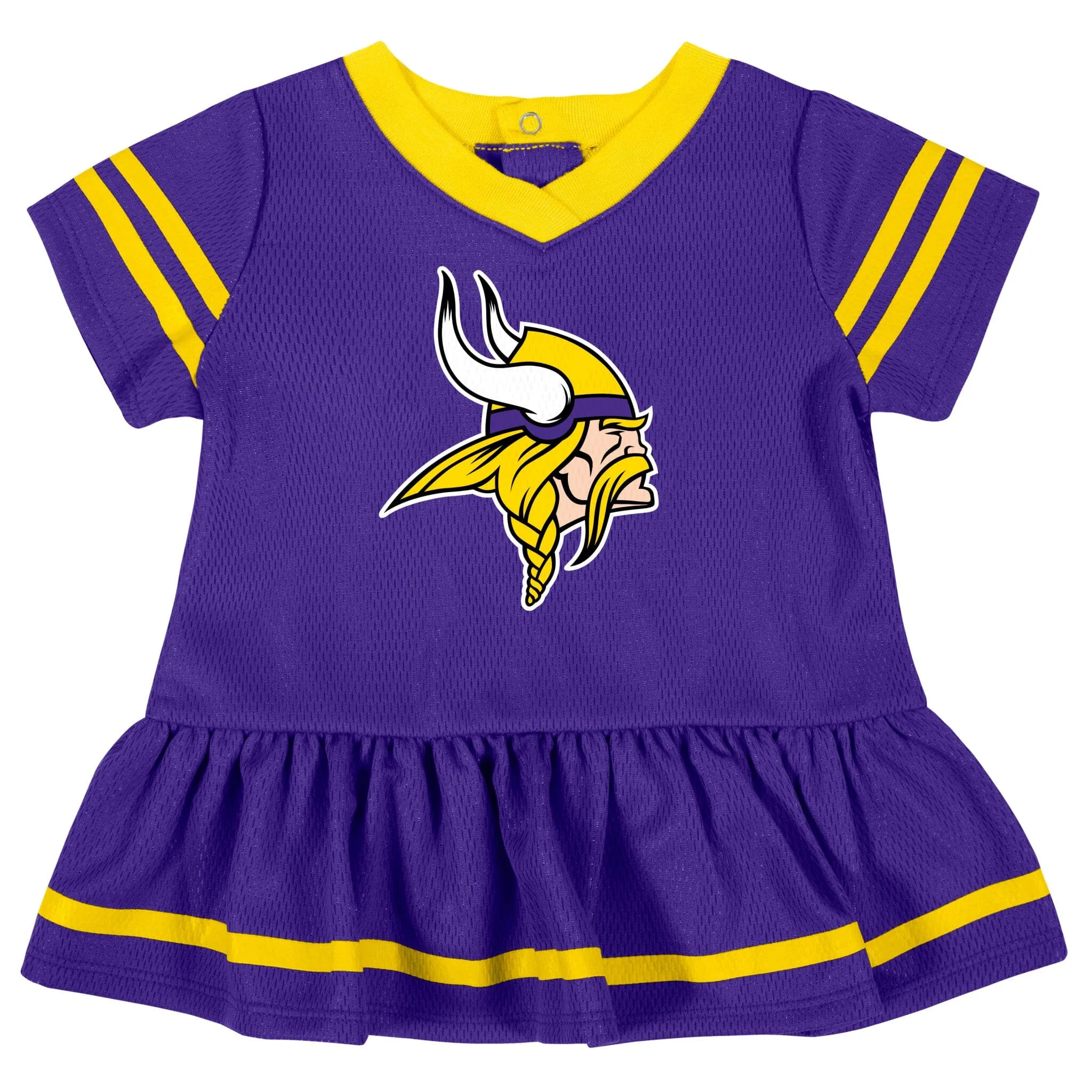 Baby Girls Minnesota Vikings Cheerleader Dress and Diaper Cover Set Gerber Childrenswea