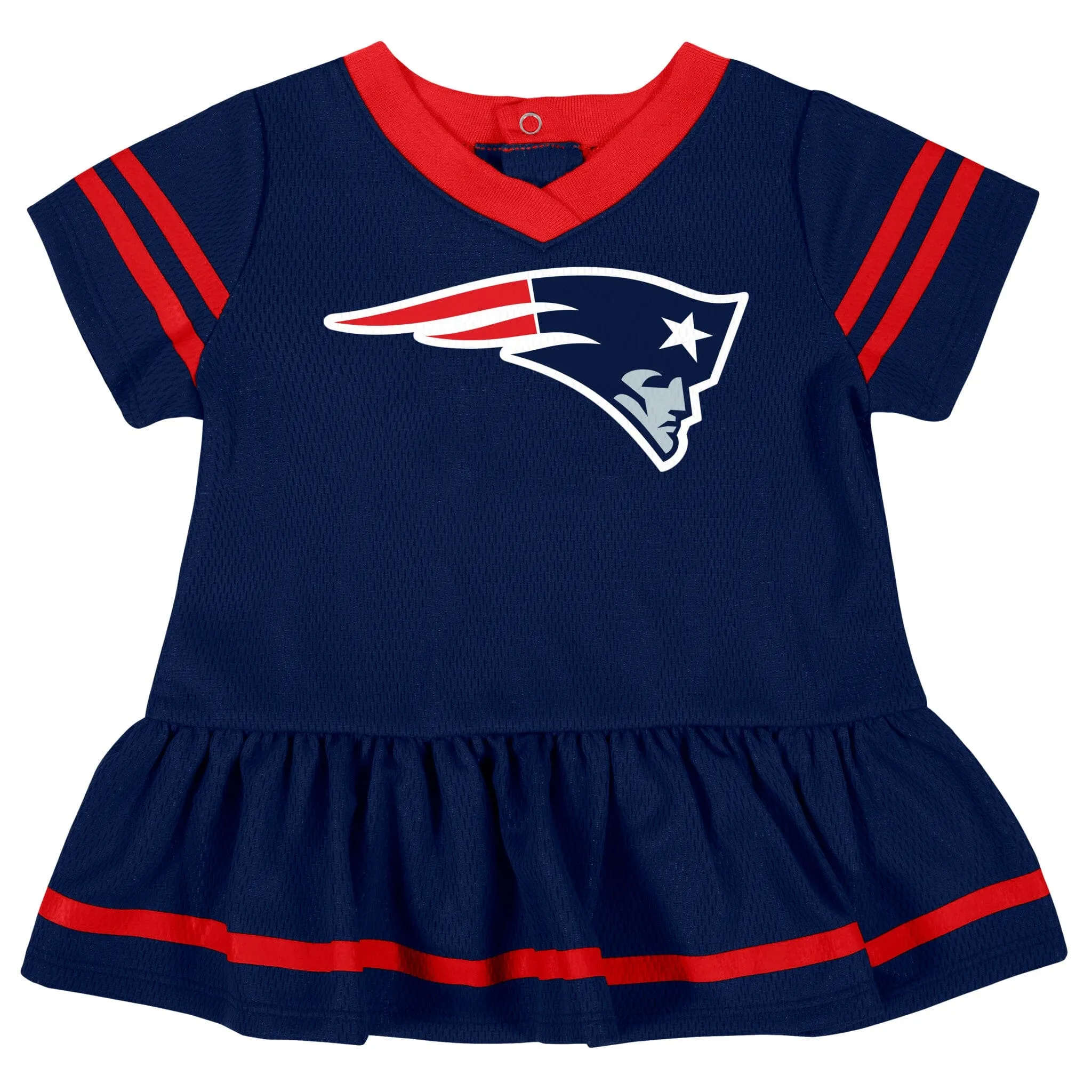 Baby Girls New England Patriots Cheerleader Dress and Diaper Cover Set Gerber Childrenswea