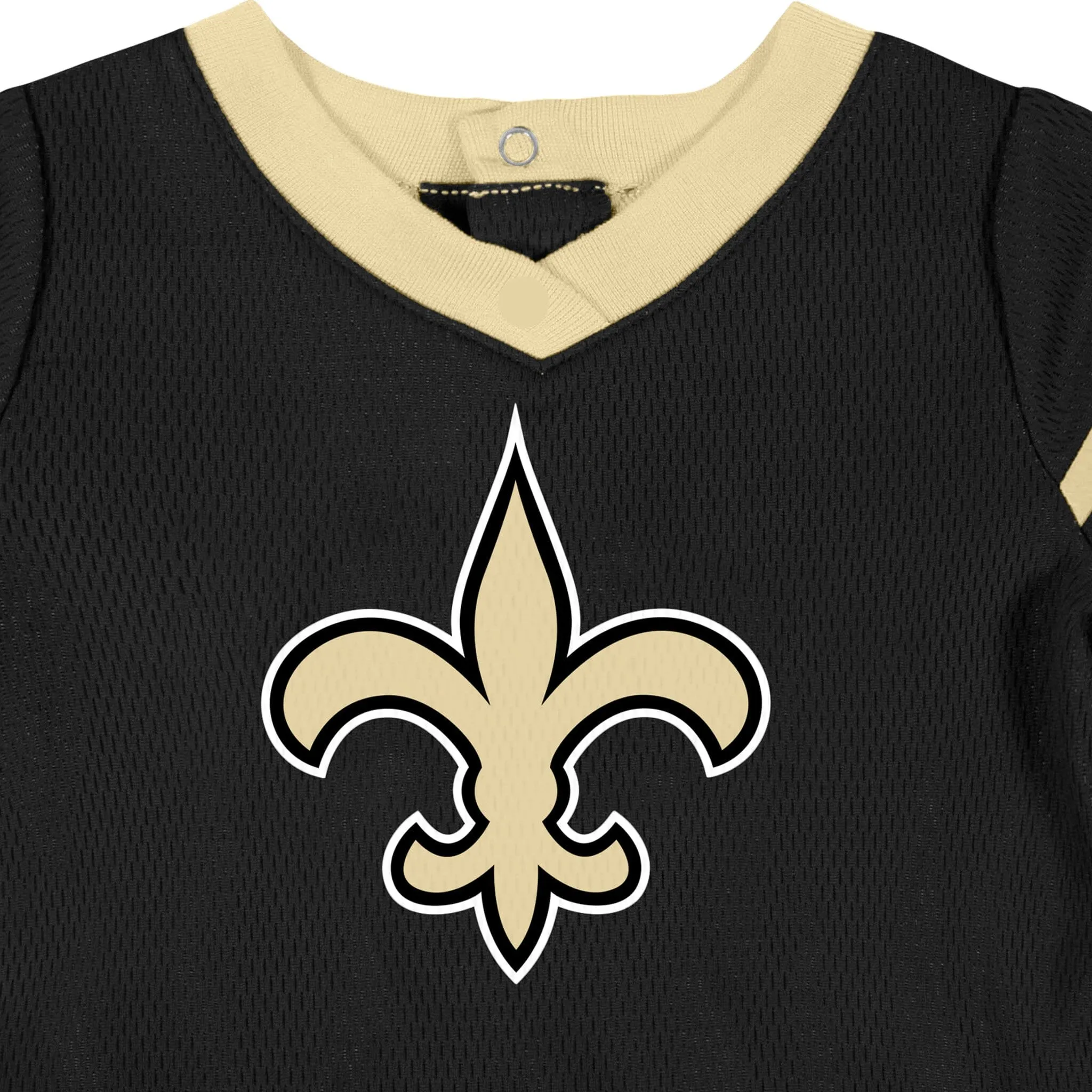 Baby Girls New Orleans Saints Cheerleader Dress and Diaper Cover Set Gerber Childrenswea