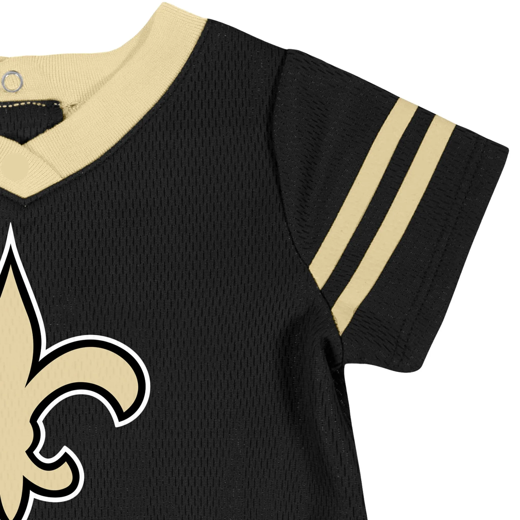 Baby Girls New Orleans Saints Cheerleader Dress and Diaper Cover Set Gerber Childrenswea