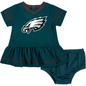Baby Girls Philadelphia Eagles Cheerleader Dress and Diaper Cover Set Gerber Childrenswea