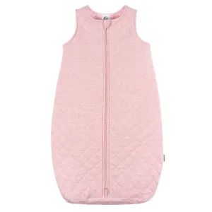 Baby Girls Pink Heather Quilted Jersey Wearable Blanket Gerber Childrenswea