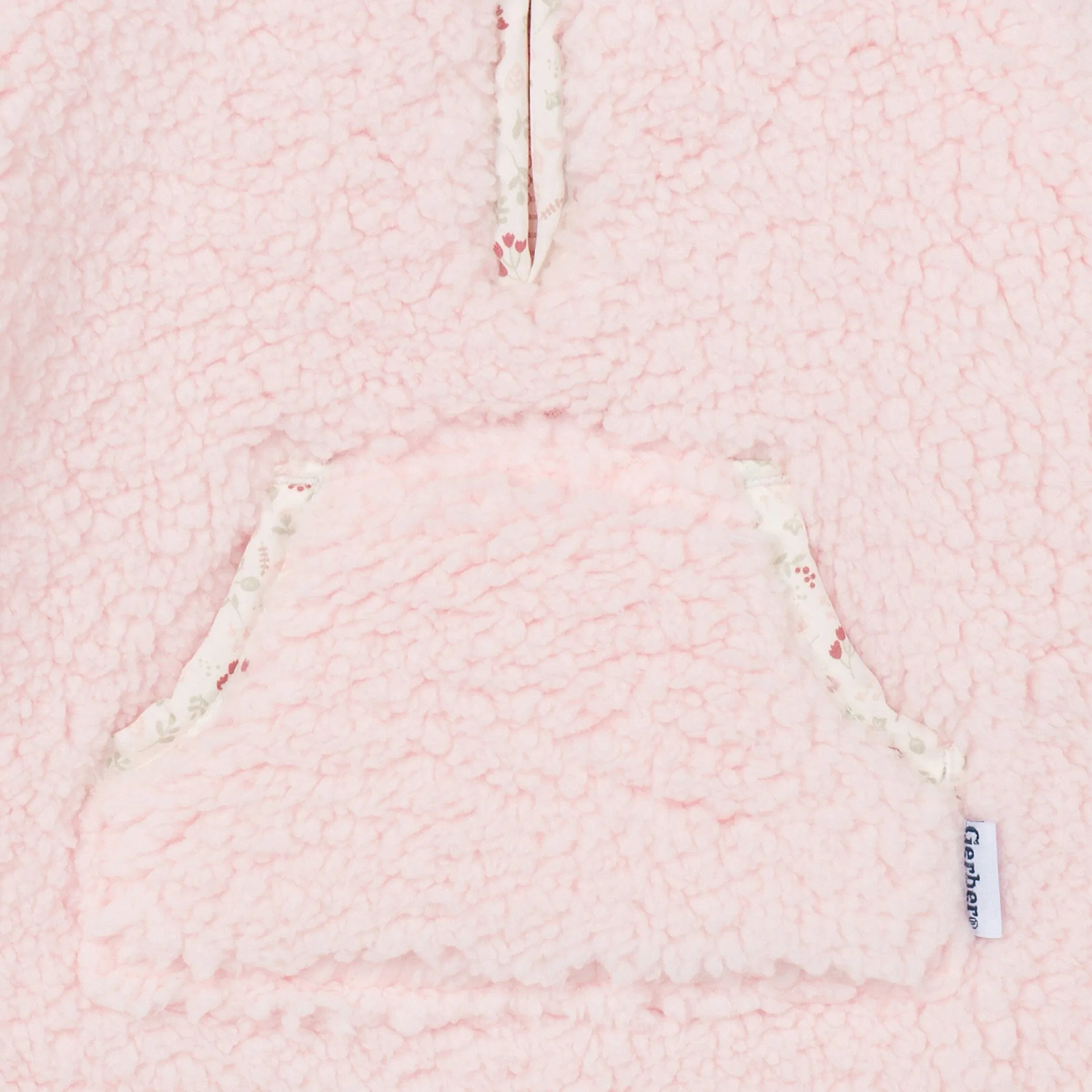 Baby Girls Pink Sherpa Romper Gerber Childrenswea