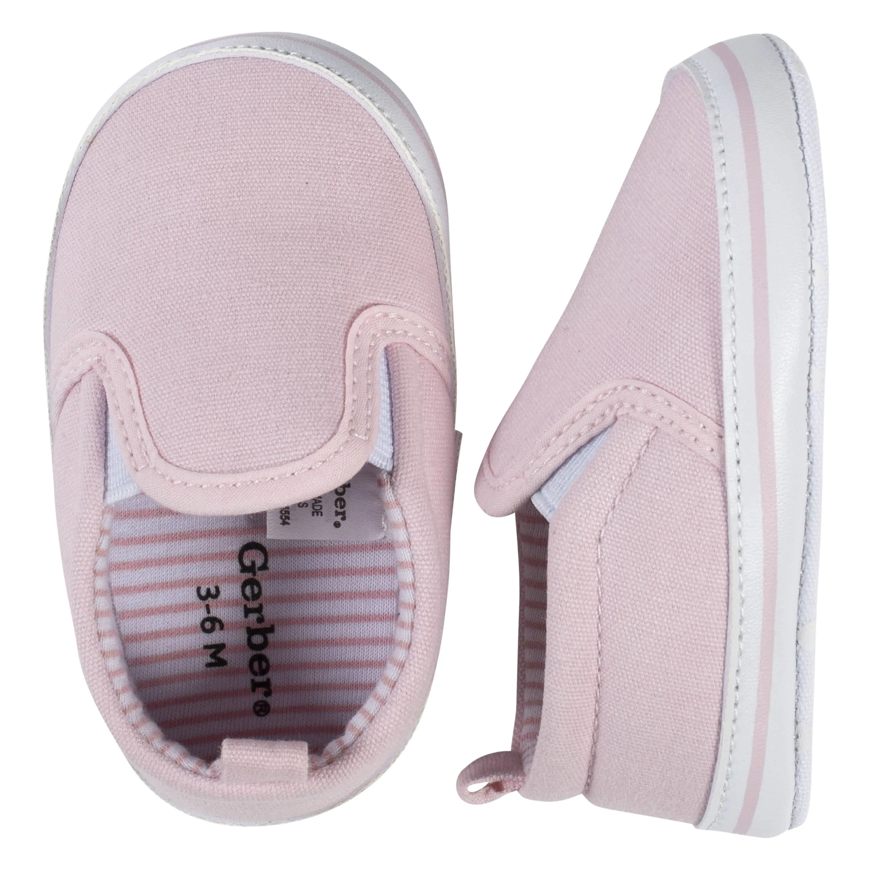 Baby Girls Pink Slip-On Sneaker Gerber Childrenswea