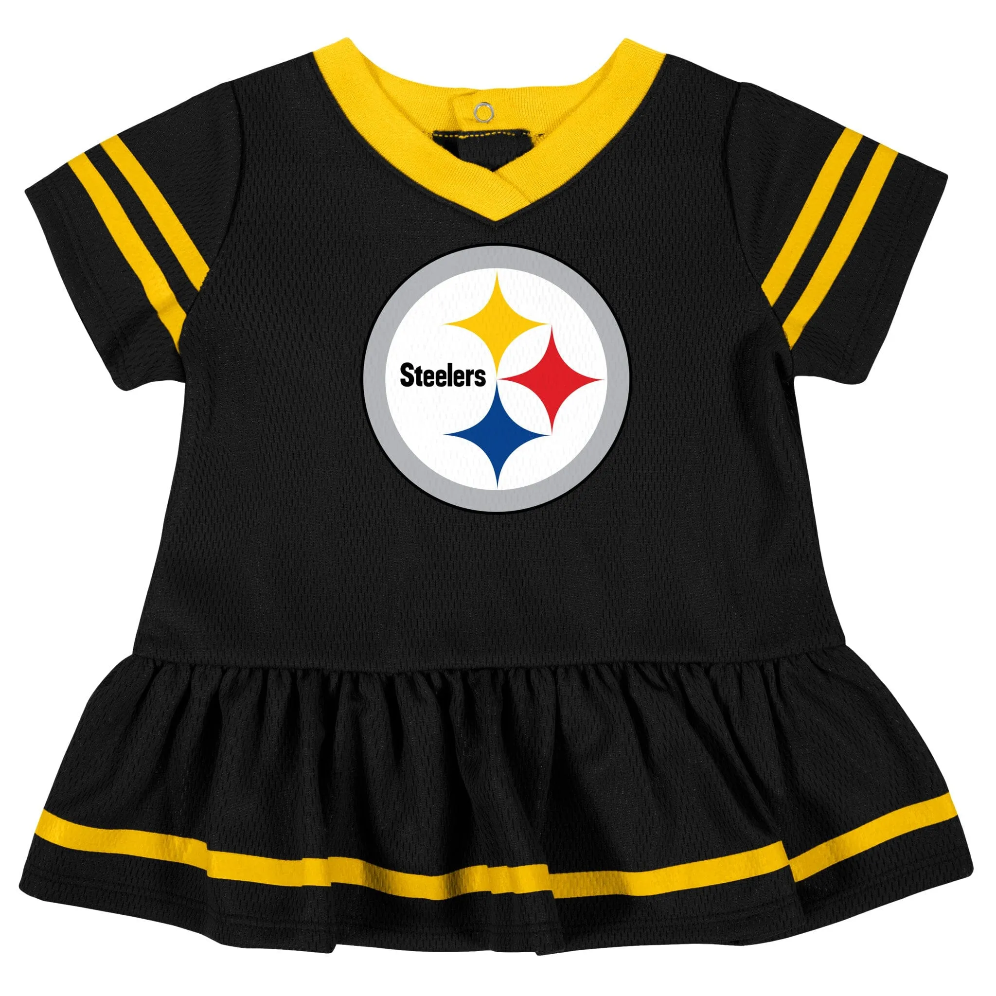 Baby Girls Pittsburgh Steelers Cheerleader Dress and Diaper Cover Set Gerber Childrenswea