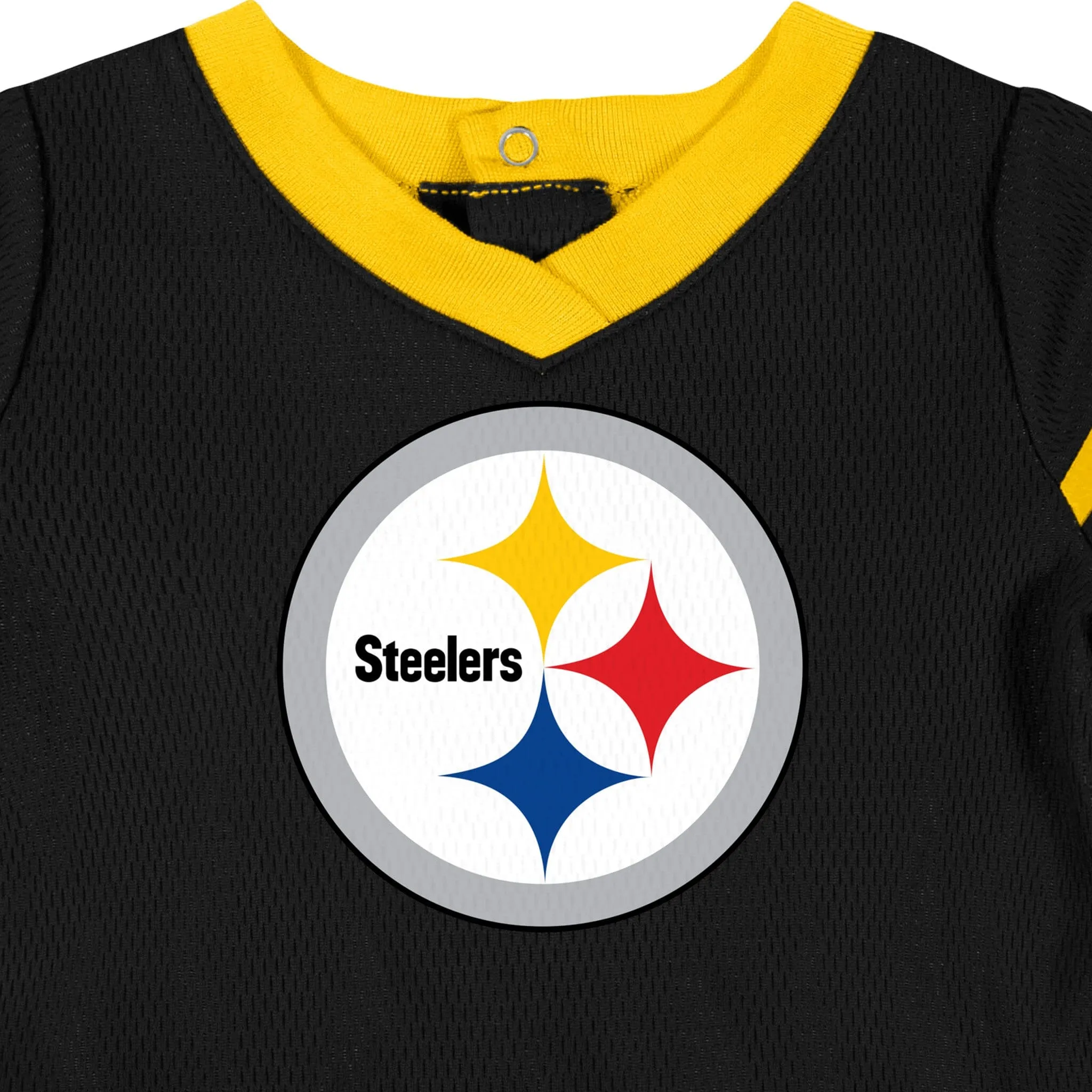 Baby Girls Pittsburgh Steelers Cheerleader Dress and Diaper Cover Set Gerber Childrenswea